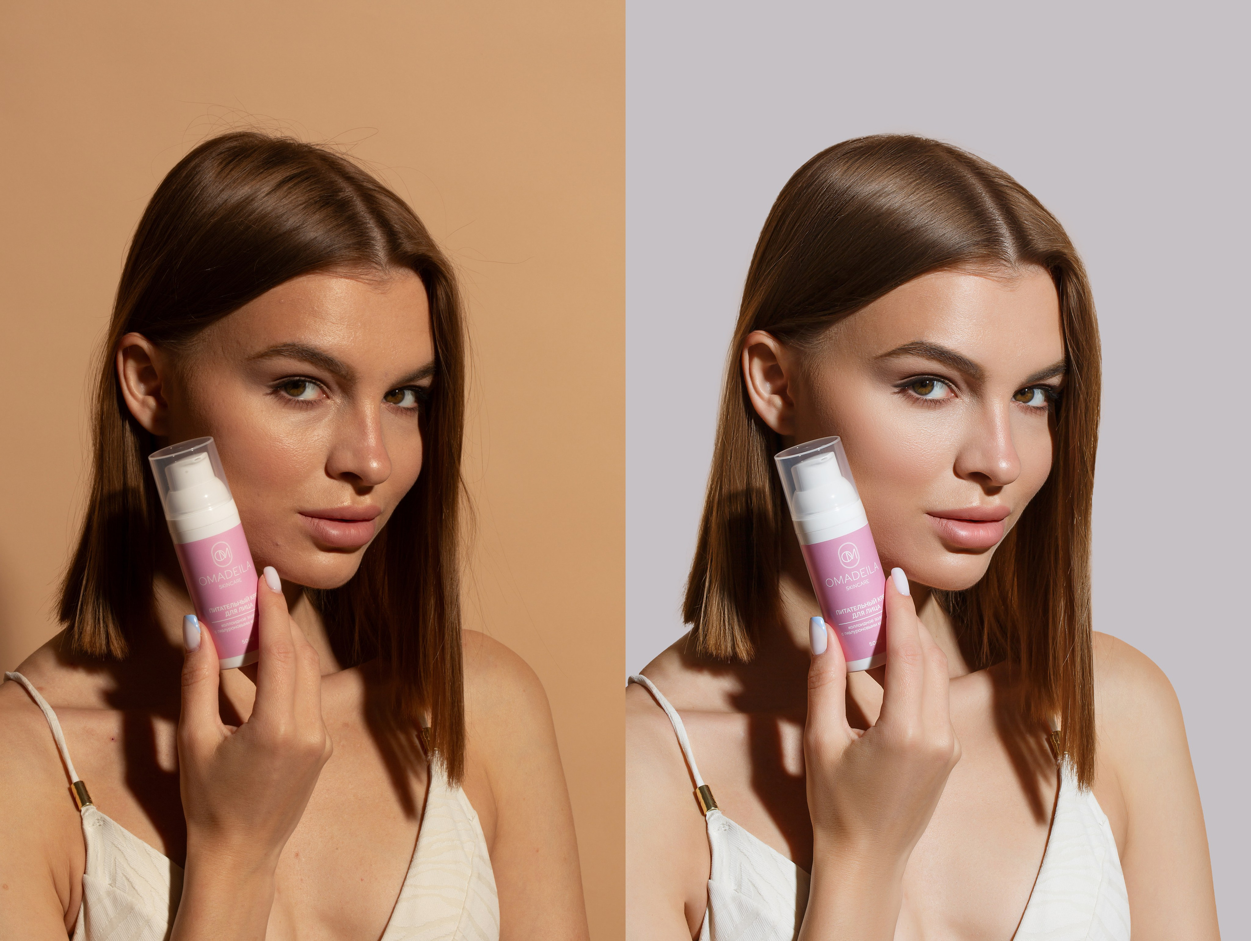 Профессиональная обработка портретов для рекламы косметики | Студия SVITHART