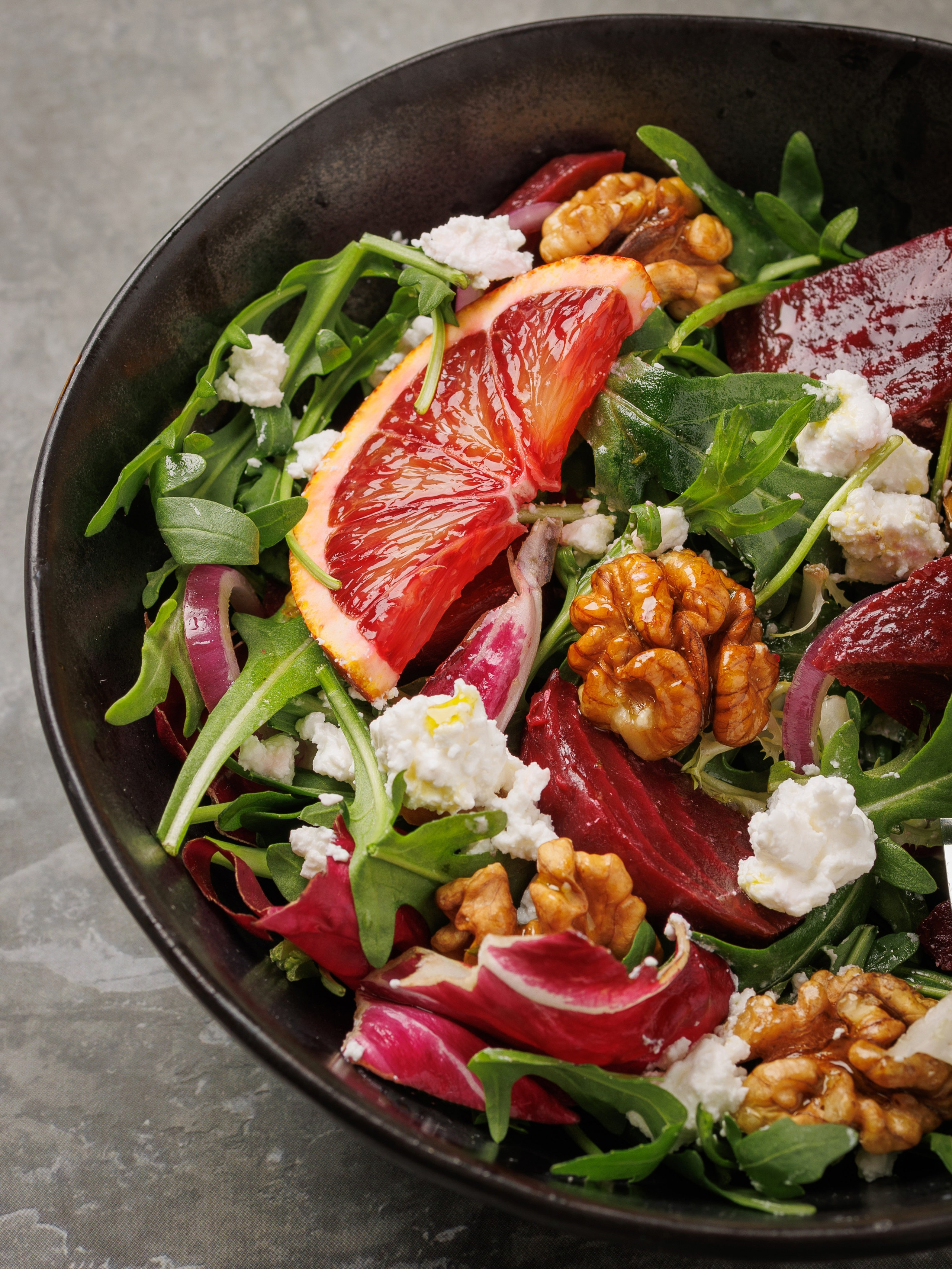 Фудфото салата для меня ресторана и кафе