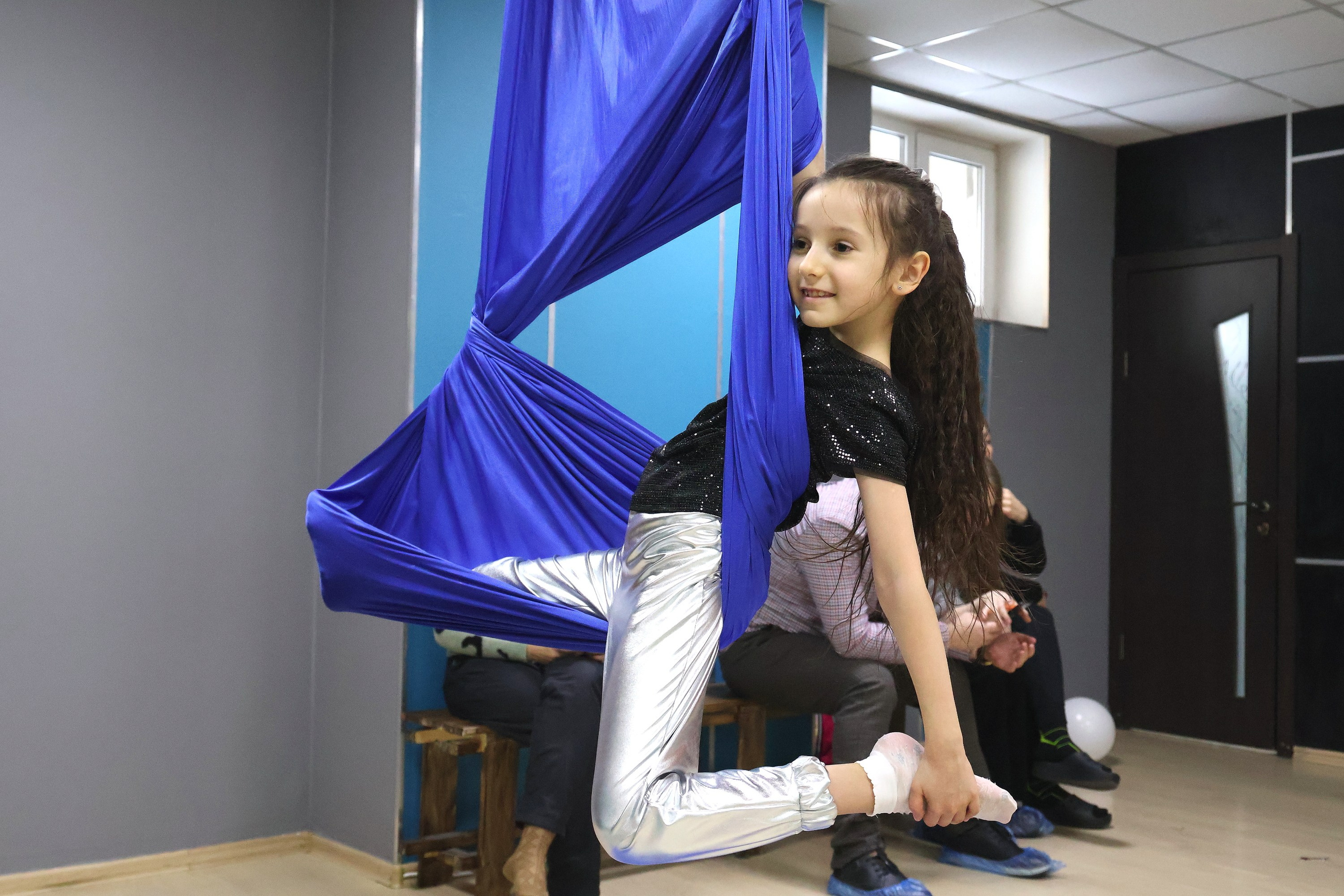 Открытый урок «Фитнес в гамаках». Спортивный и репортажный фотограф Ермакова Светлана