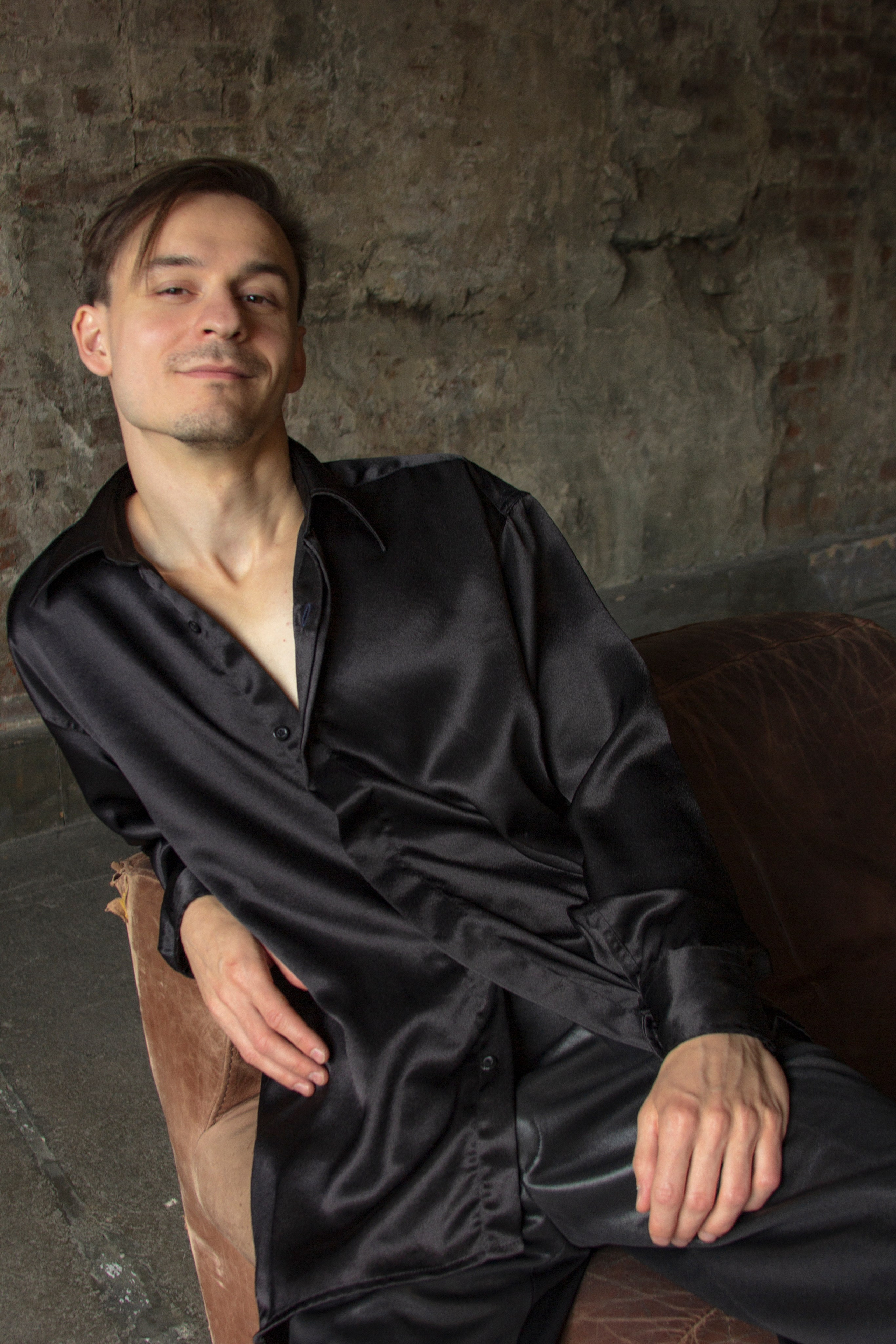 Фотосессия «Черное пальто». Портретный фотограф в Москве и Московской области Гнутиков Сергей