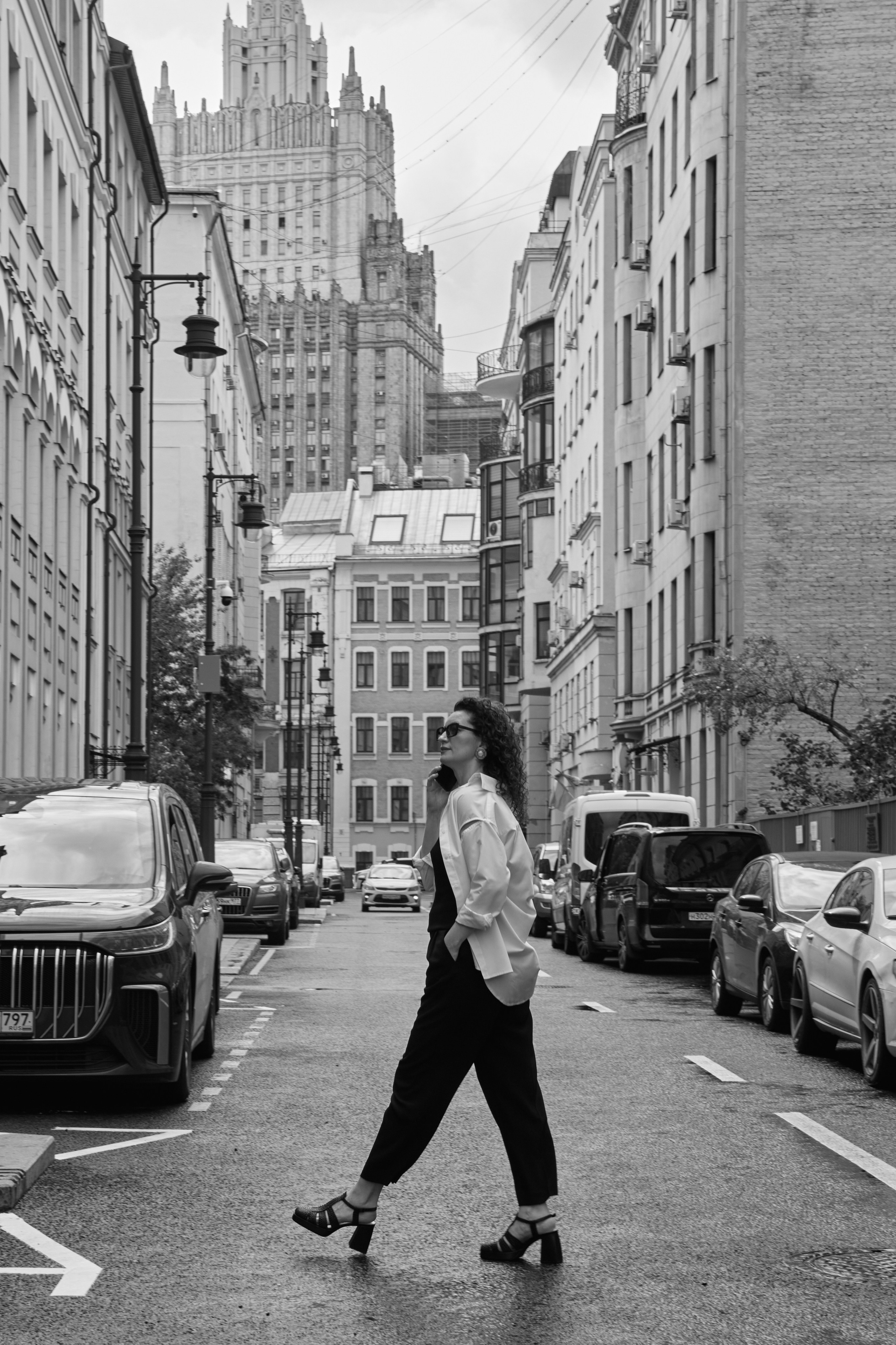 Женская фотосессия на улице в Москве | Елена Котова