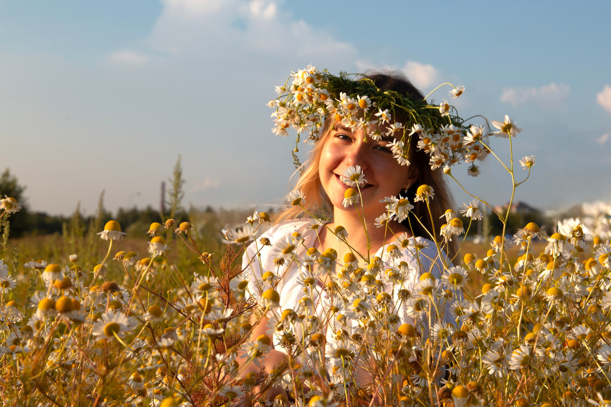 Маша в ромашках. 