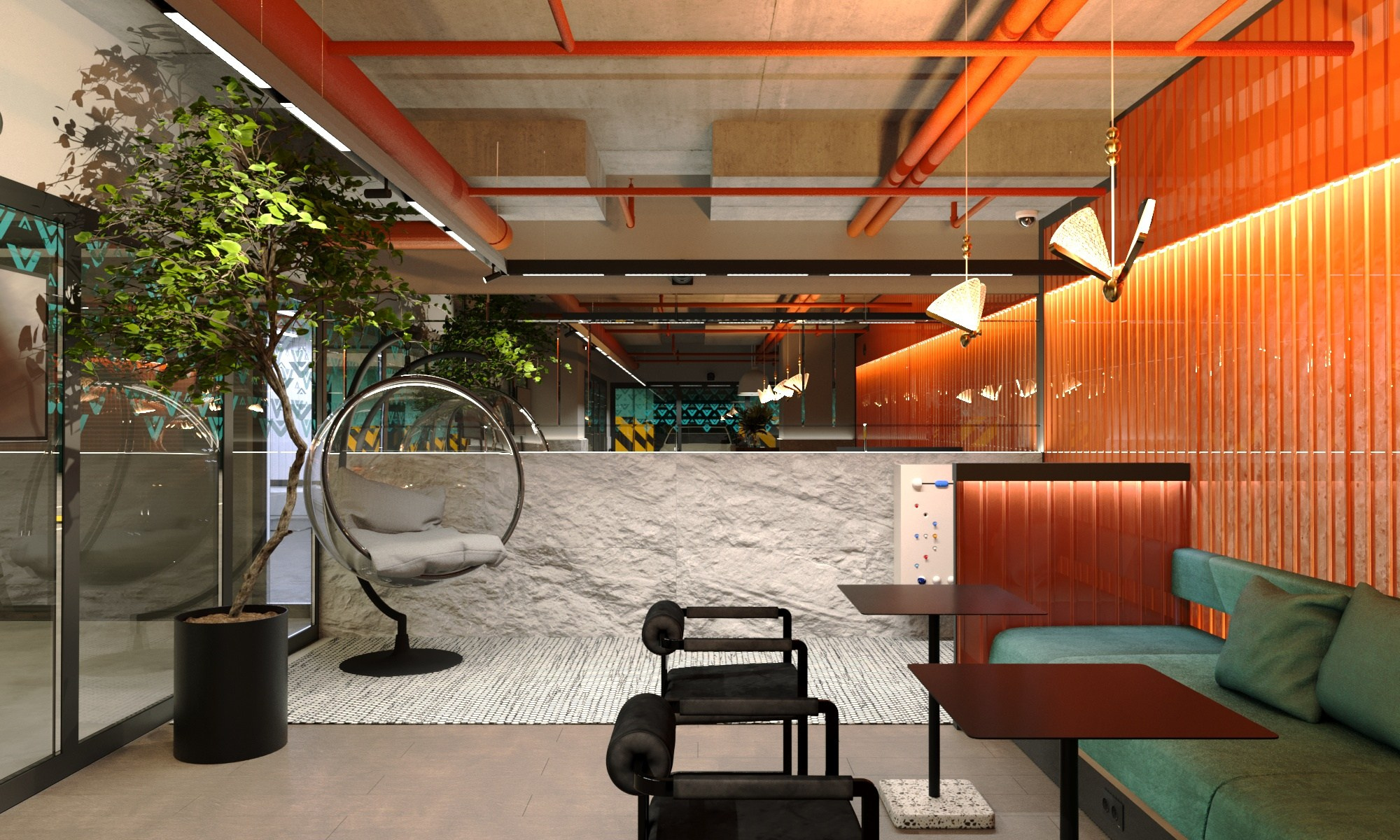 Клиентская Автомоечно-детейлингого комплекса IMallCarwash, г. Пермь. Дизайн интерьера и экстерьера в Санкт-Петербурге Яна Емельянова