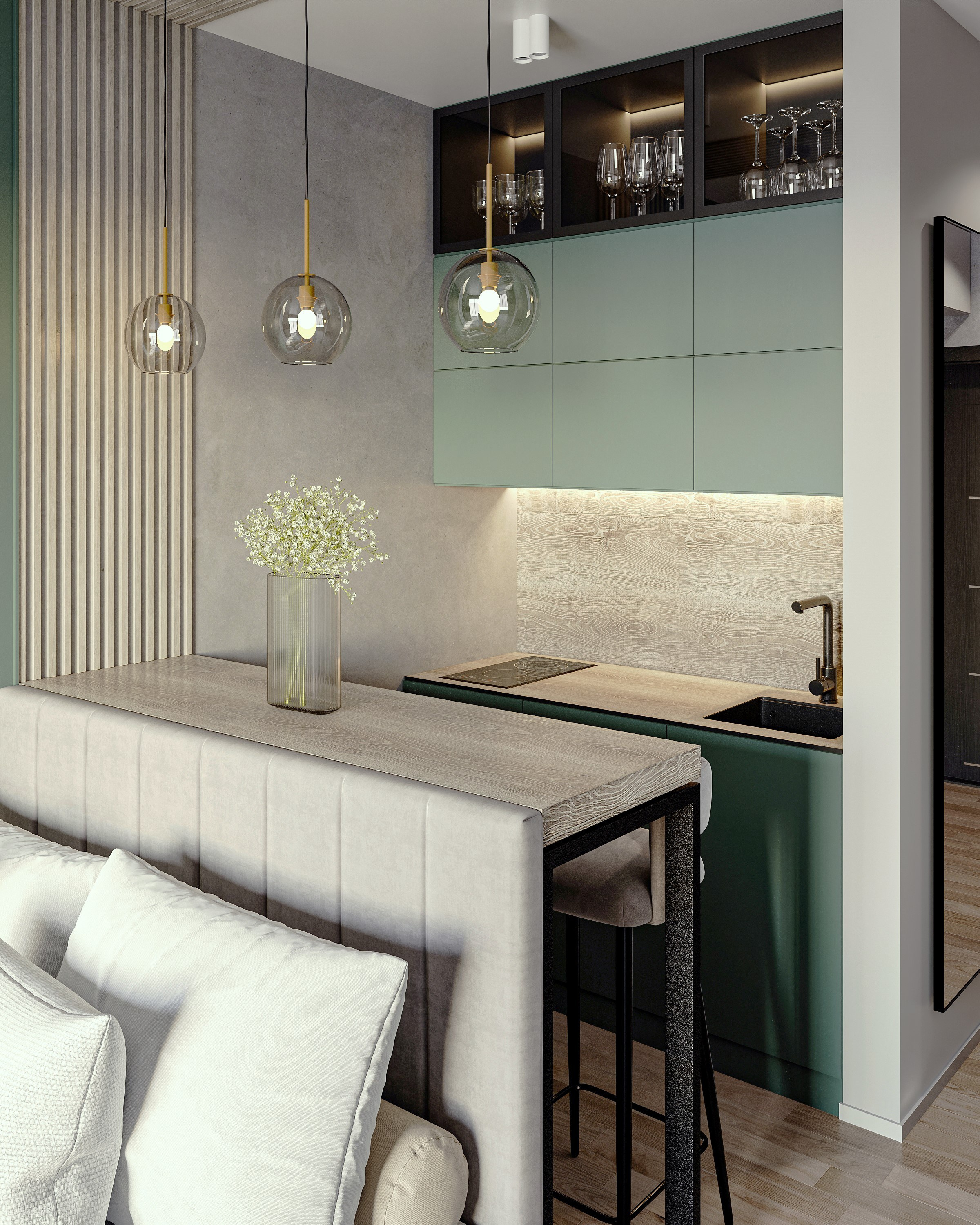 Проект Green. Дизайн интерьера под ключ в Сочи и РФ