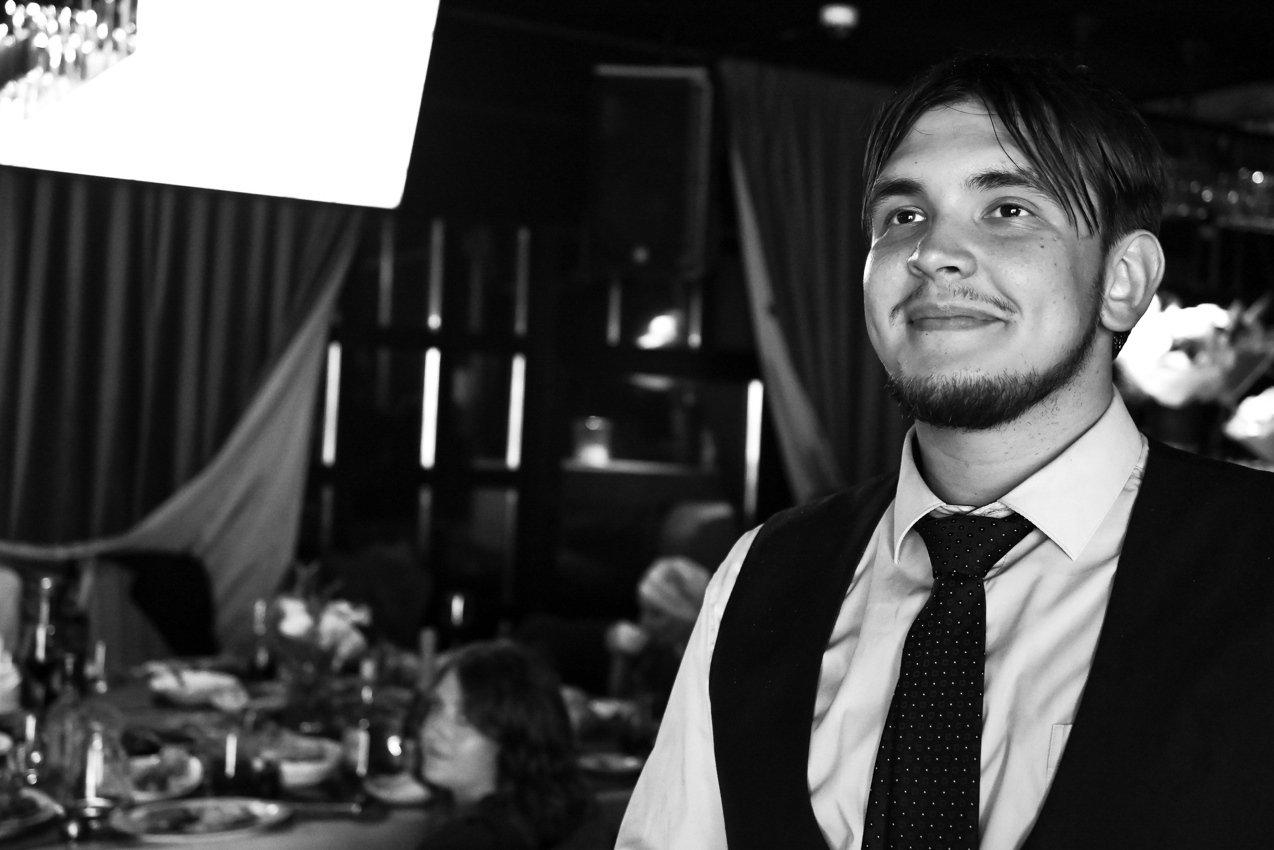 Black and white film. <3