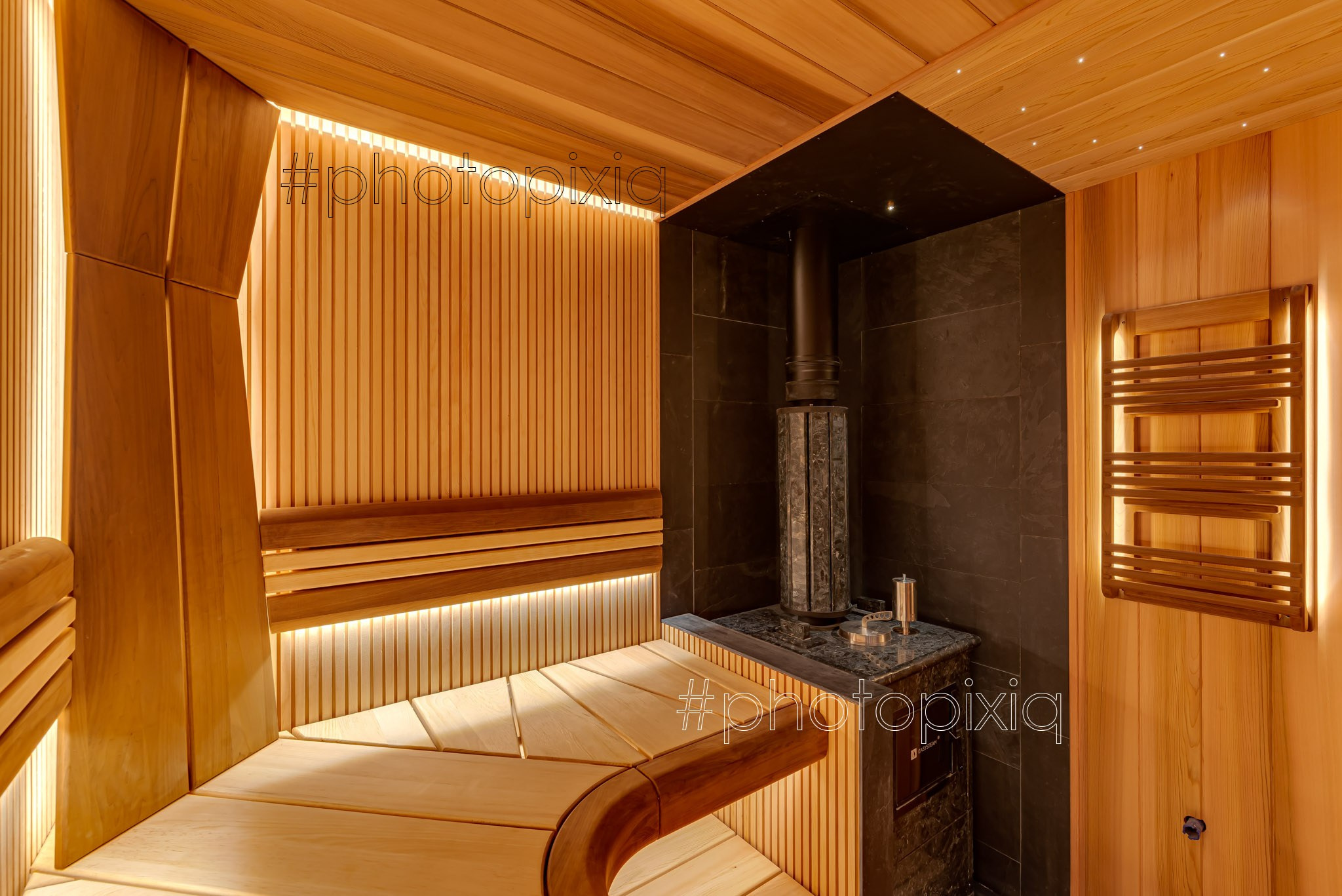 Фотосъёмка бани печью Easysteam для портфолио. Интерьерная съёмка и виртуальные туры — Интерьерный фотограф Кузнецов Сергей (photopixiq)