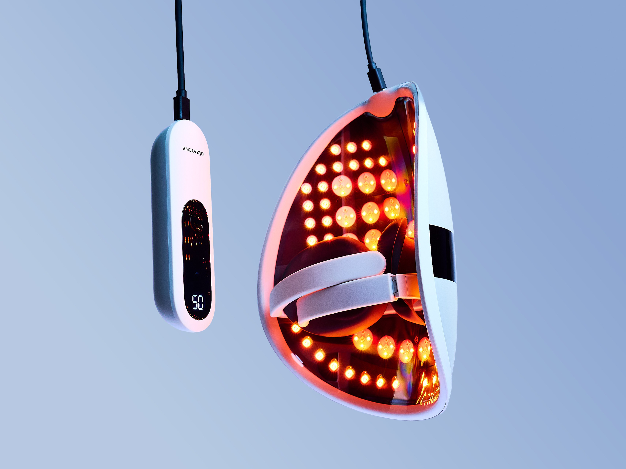 LED Маска GEZATONE. Коммерческий фотограф в Москве Билуши Василиса