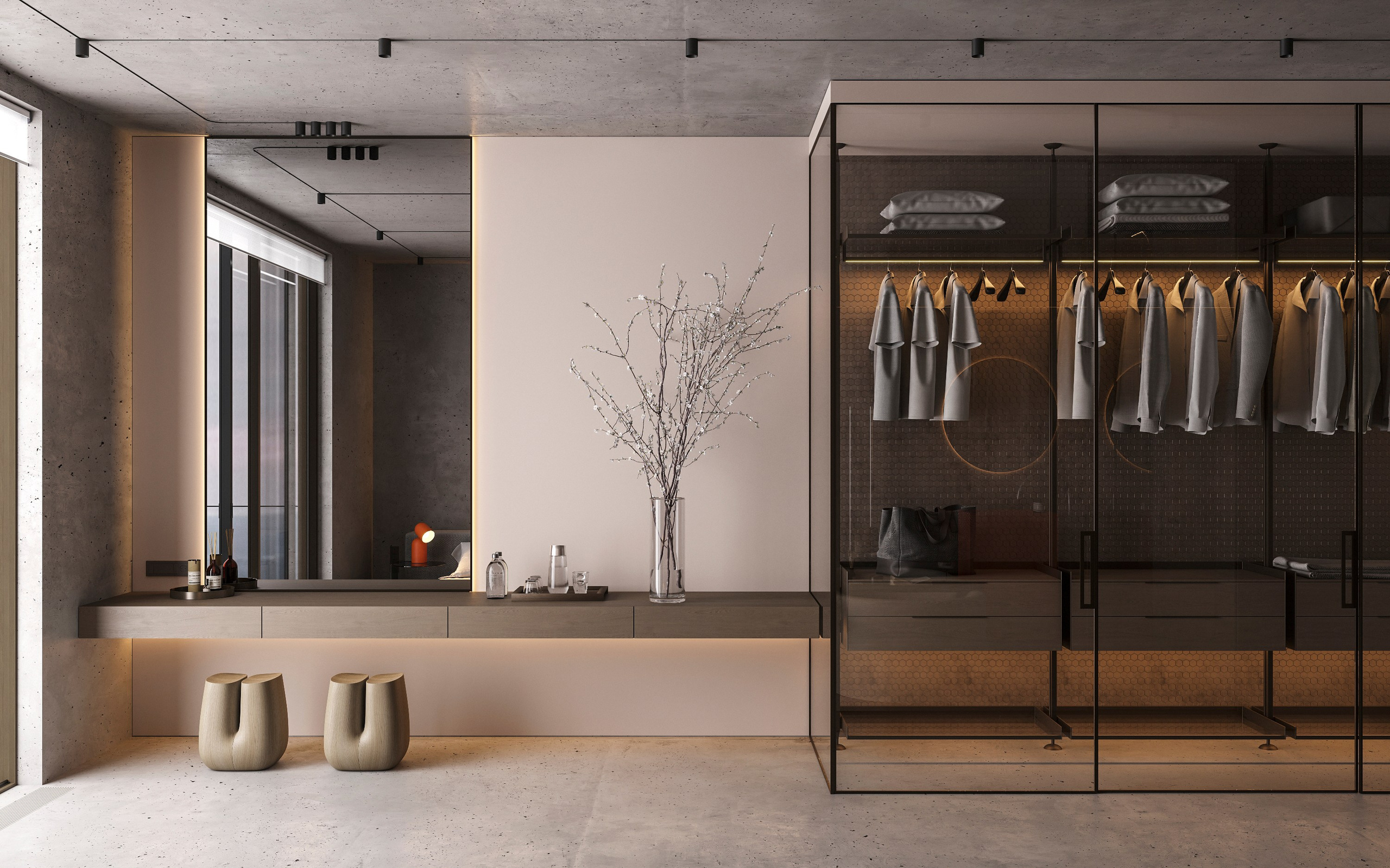 LUXURIOUS SIMPLICITY | BEIGE CONCEPT. Interior Visualization by Valerie Stetyukevich