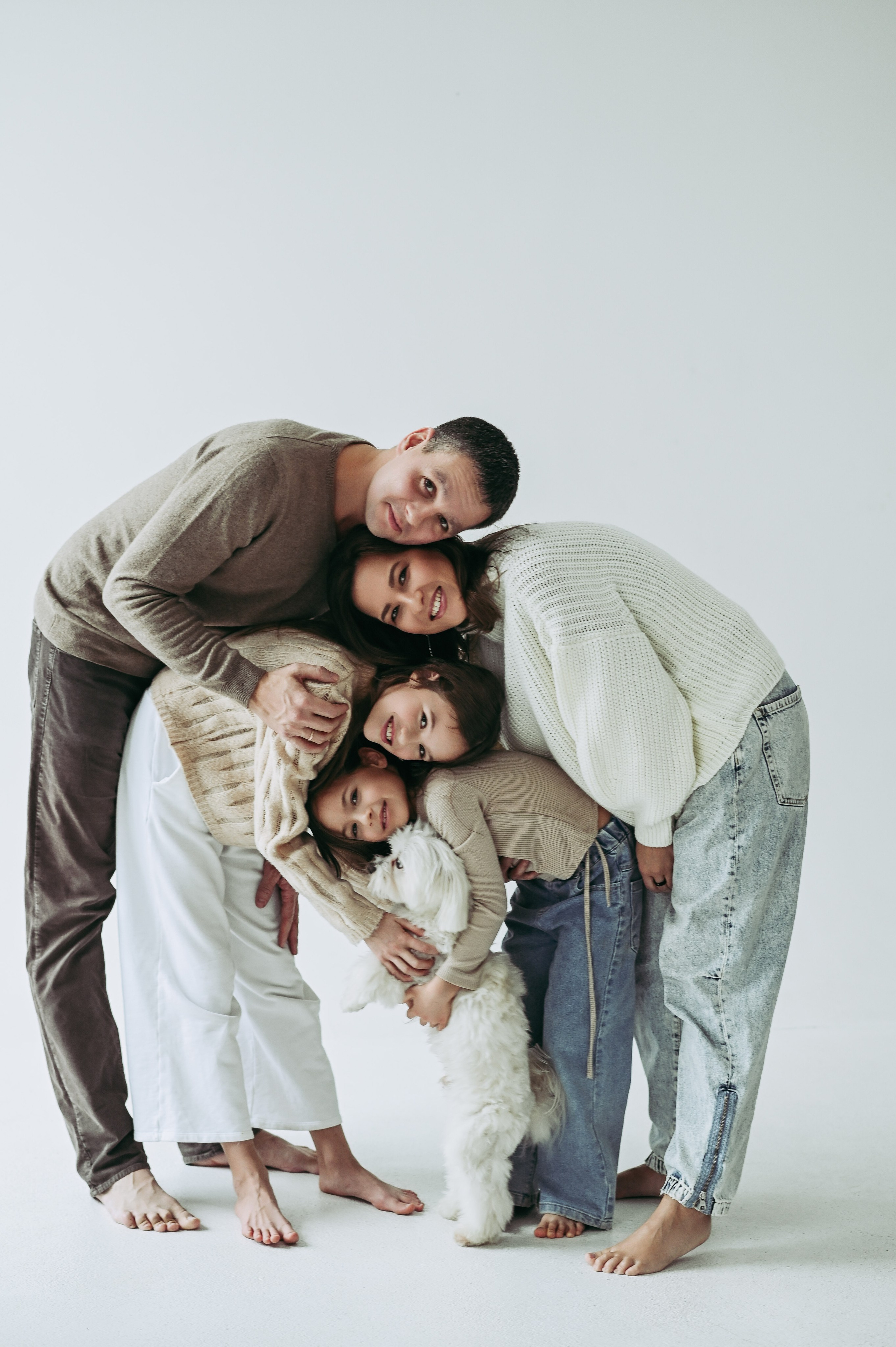 Семейная съемка в студии. Фотограф Казань