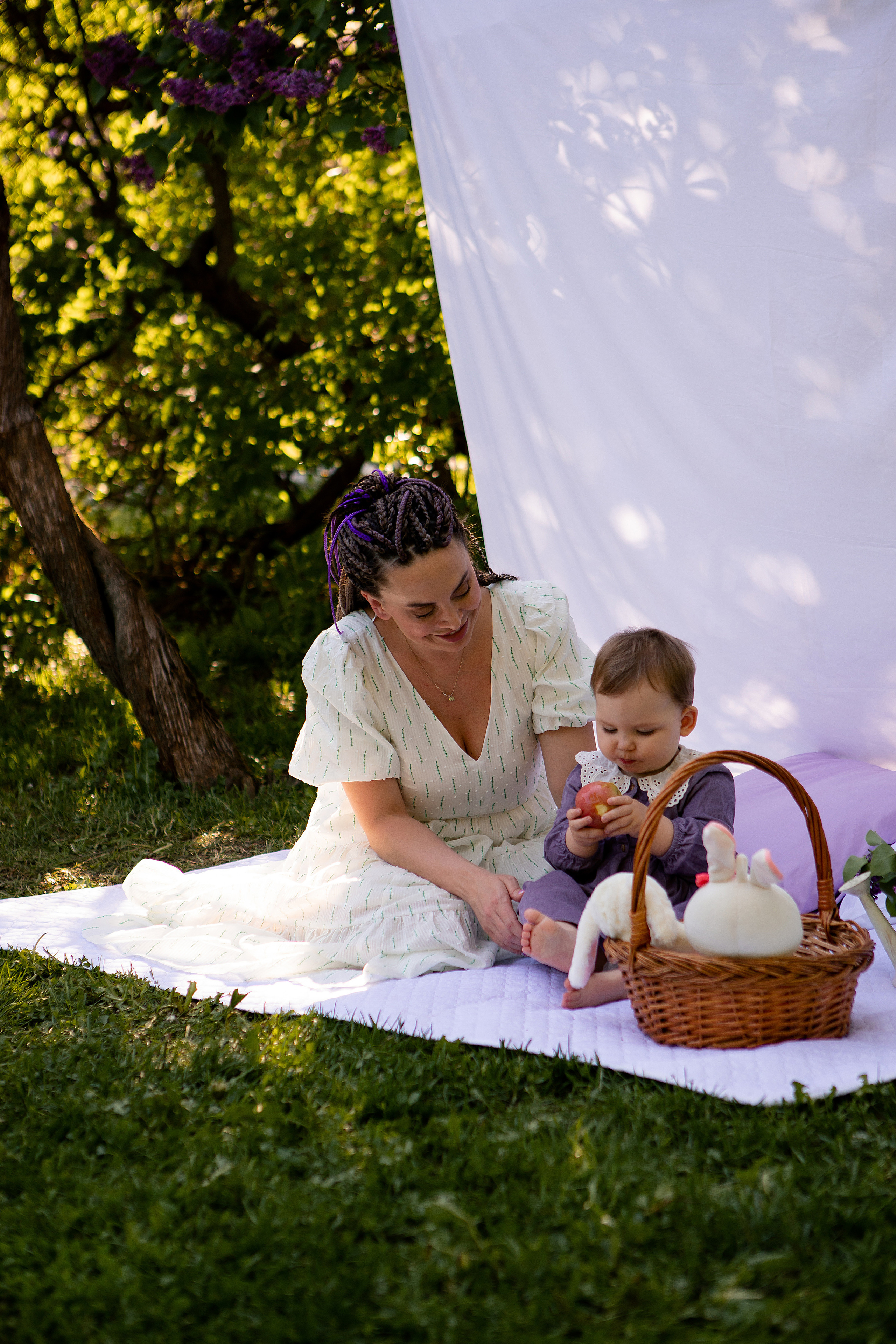 Цветочная история Натальи и ее дочки Луняши. Фотограф в Москве Серегина Екатерина