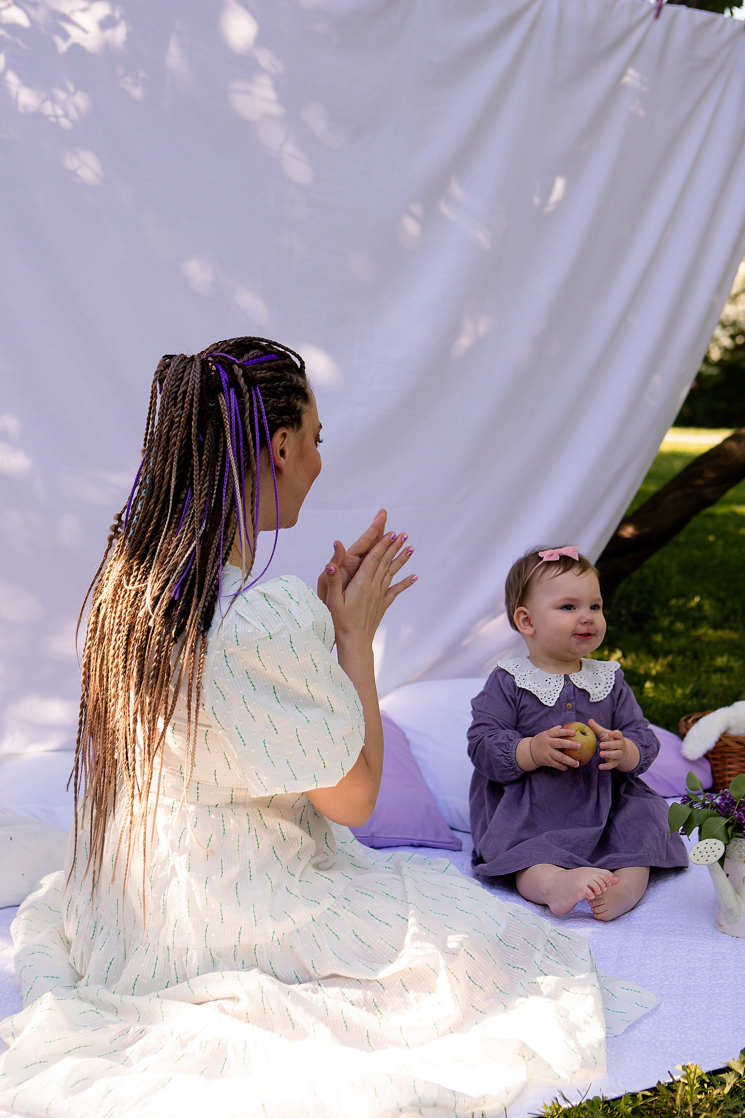 Цветочная история Натальи и ее дочки Луняши. Фотограф в Москве Серегина Екатерина