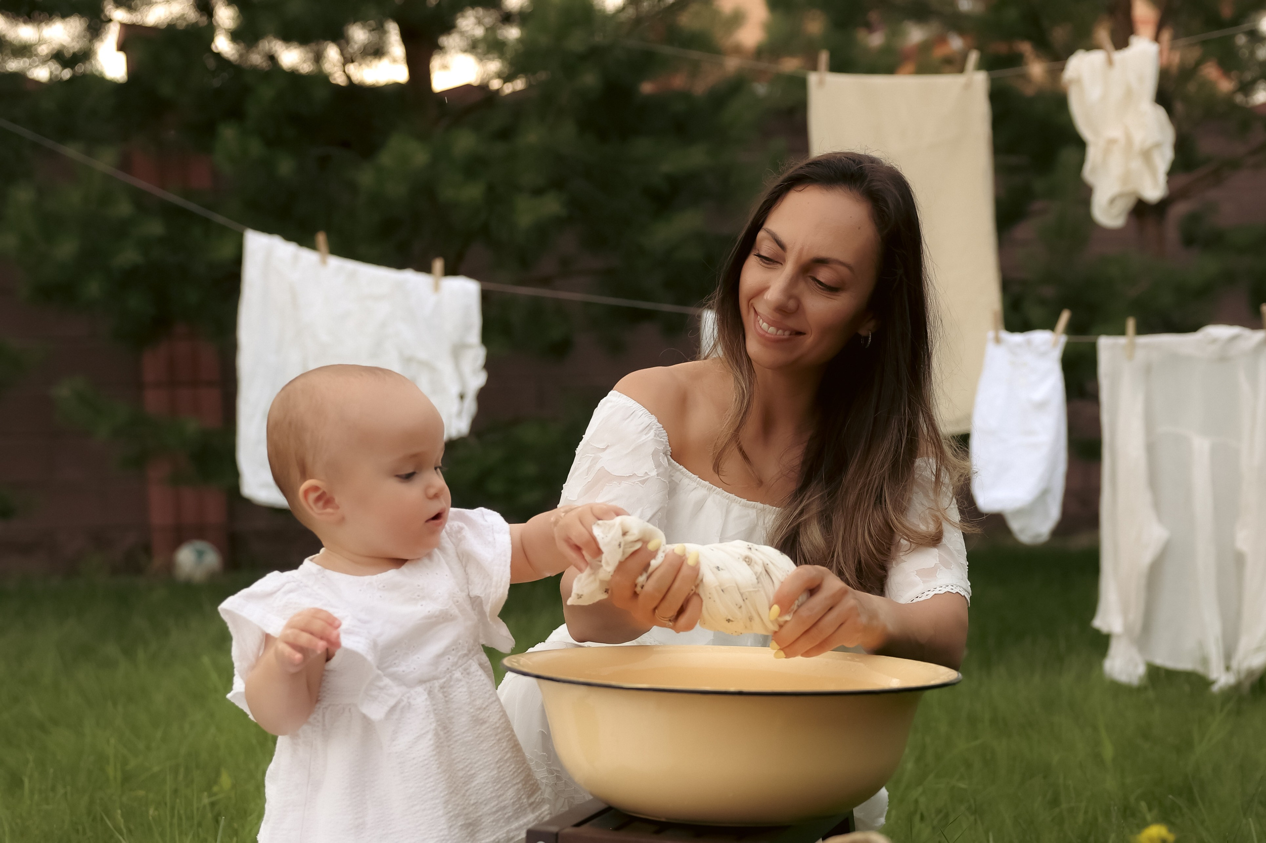 Большая стирка. Ваш семейный newborn и lifestyle фотограф в СПБ Наталья Журавлева