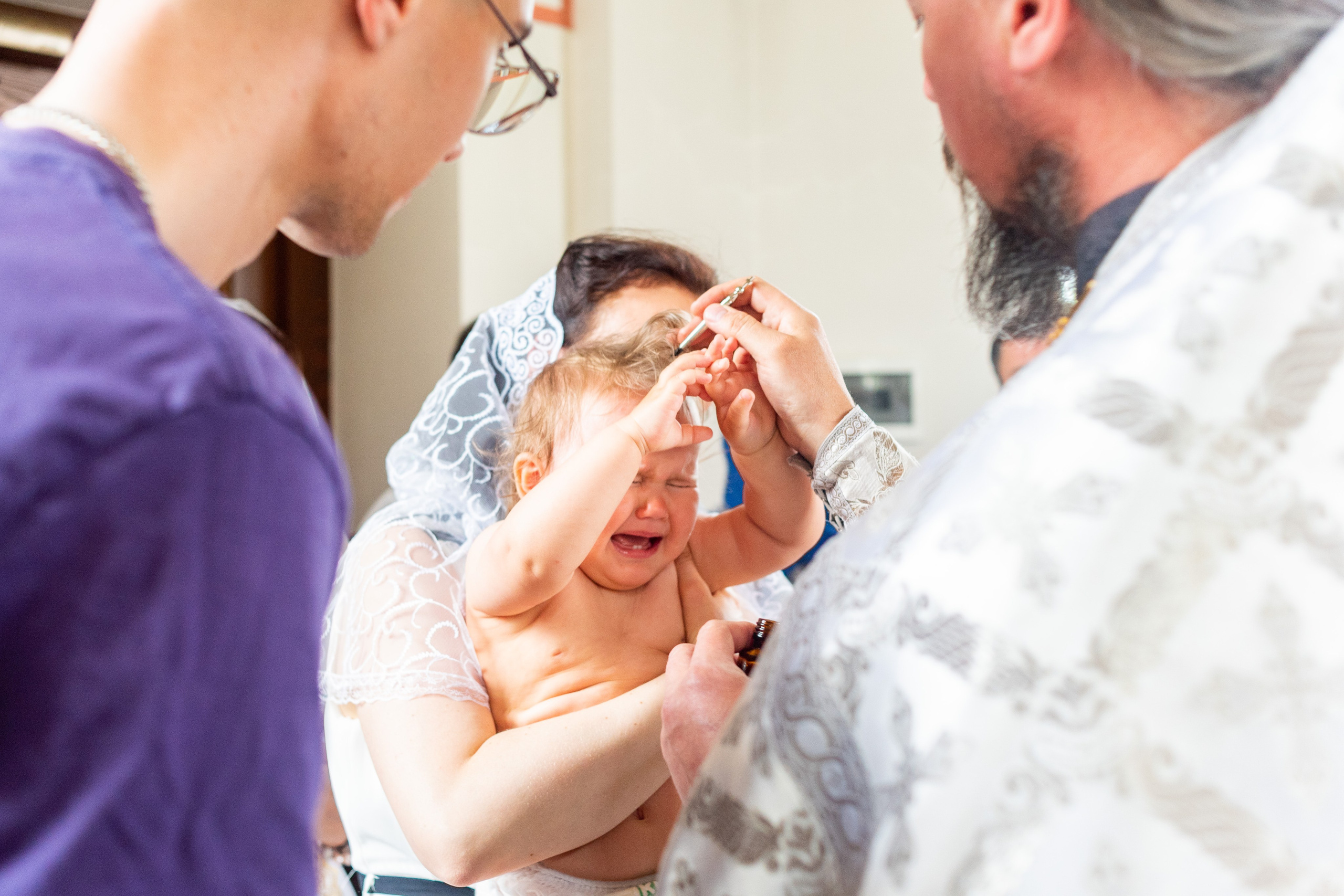 Крещение Ники. Фотограф Юлия Попова