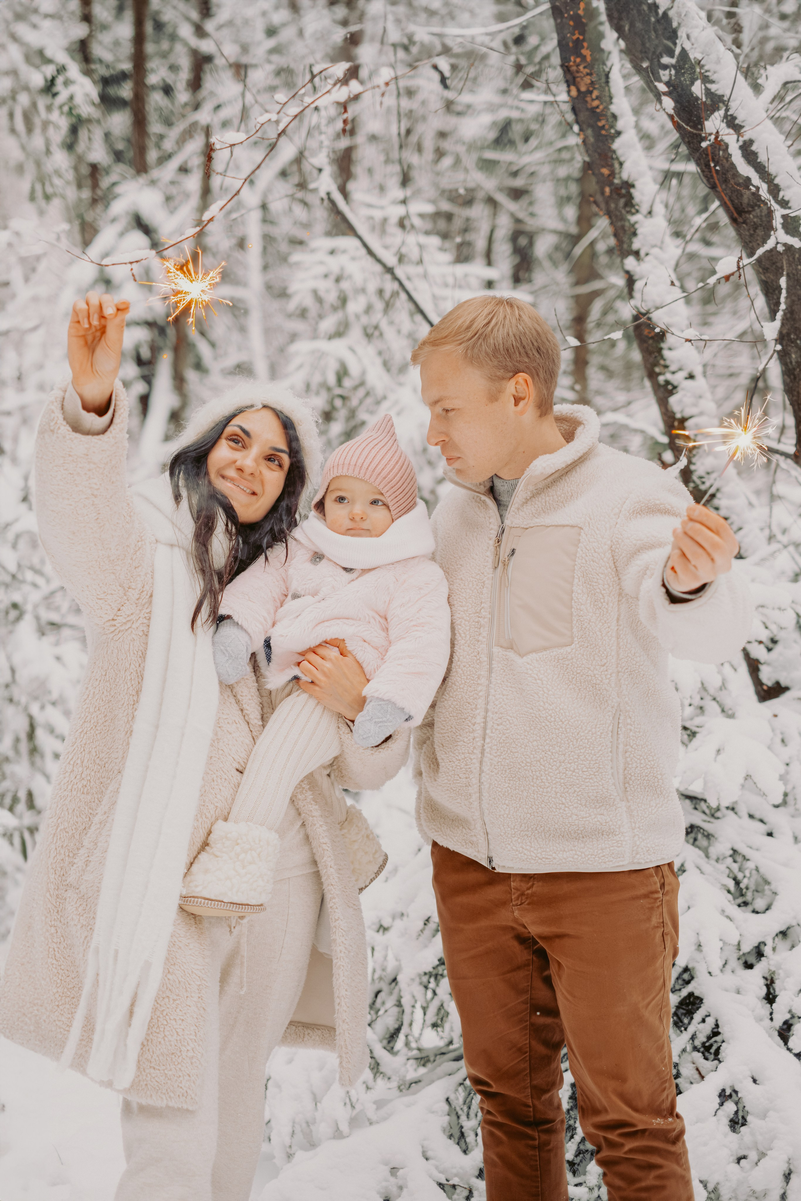Зимняя история Яны, Леши, Мии и Фанты. Семейный и детский фотограф в Санкт-Петербурге