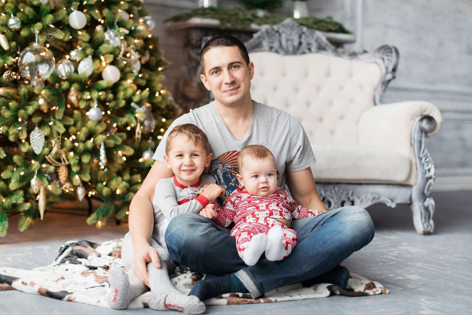 Новогодняя семейняя фотосессия семьи Юлии