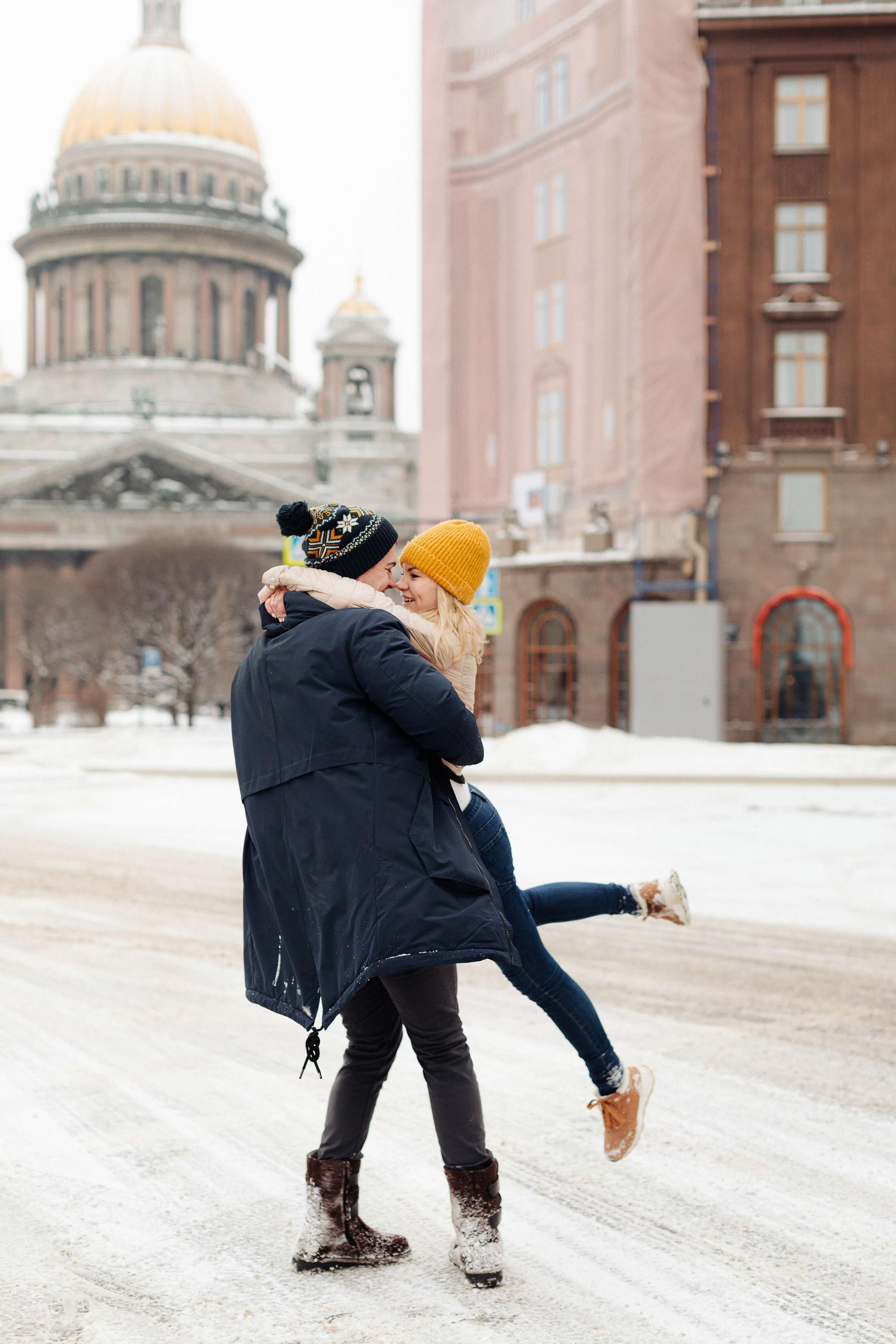 Фотосессия лав стори Андрея и Лизы в СПб