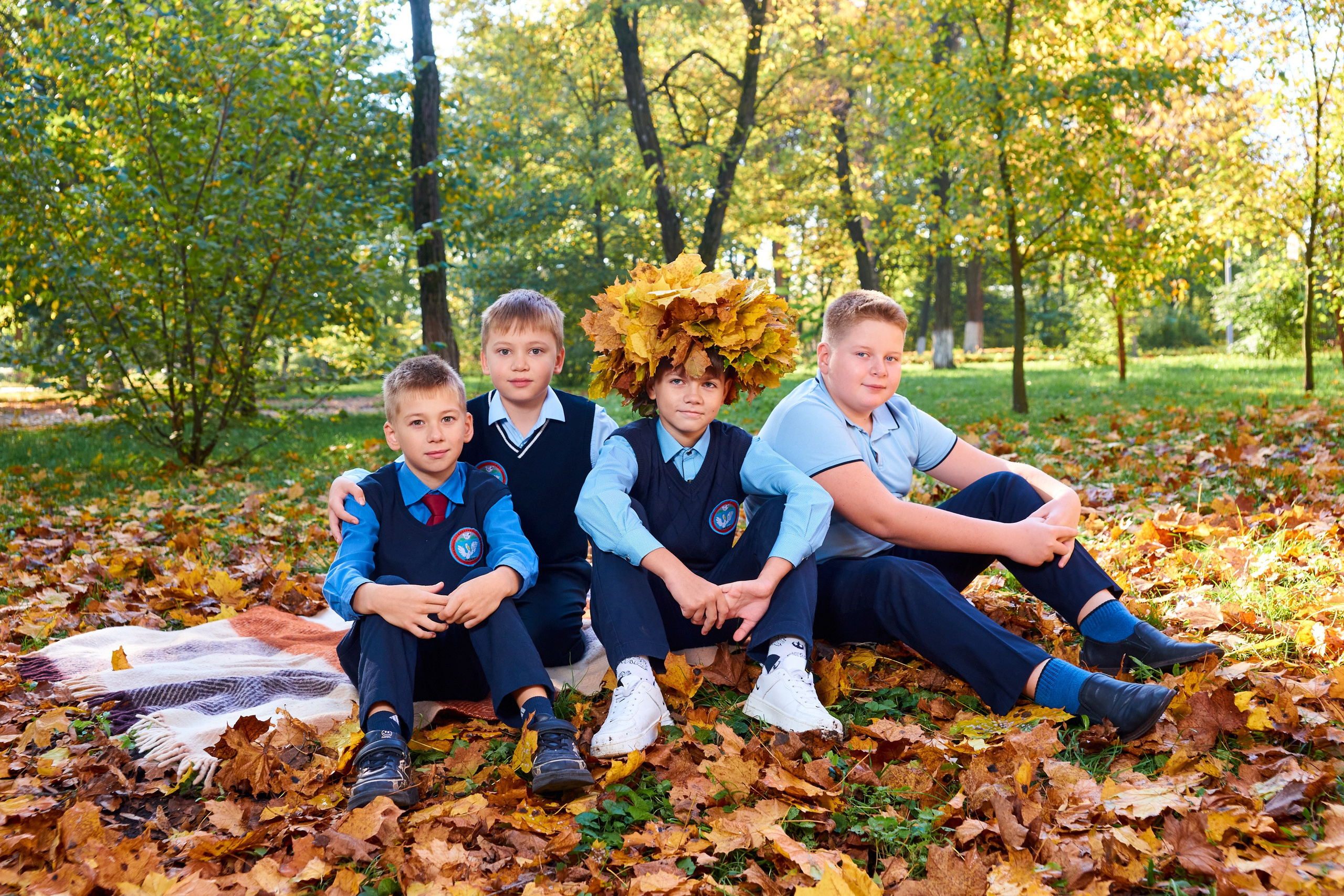 Съёмка в парке осенью. 4 класс. Childrenfoto.ru