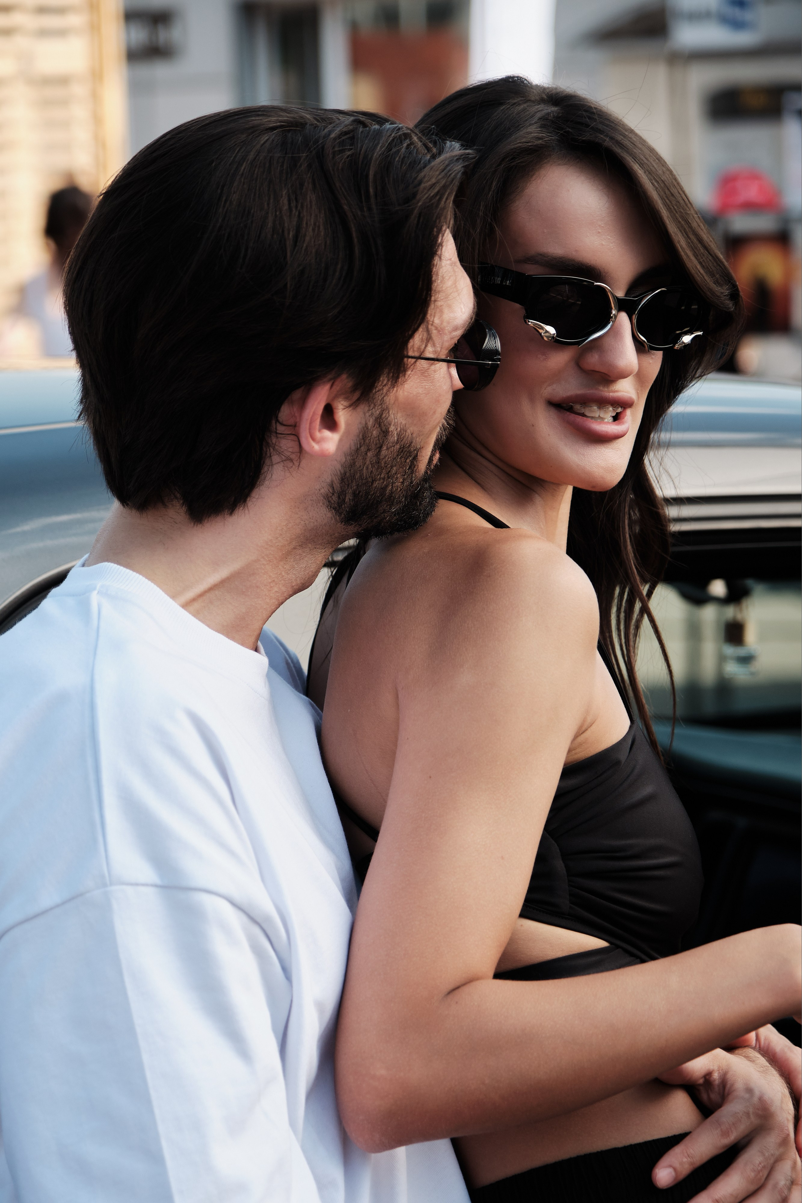 Лав стори в автомобиле в Москве. Портретный фотограф на новый год в Москве Виктория Колышева