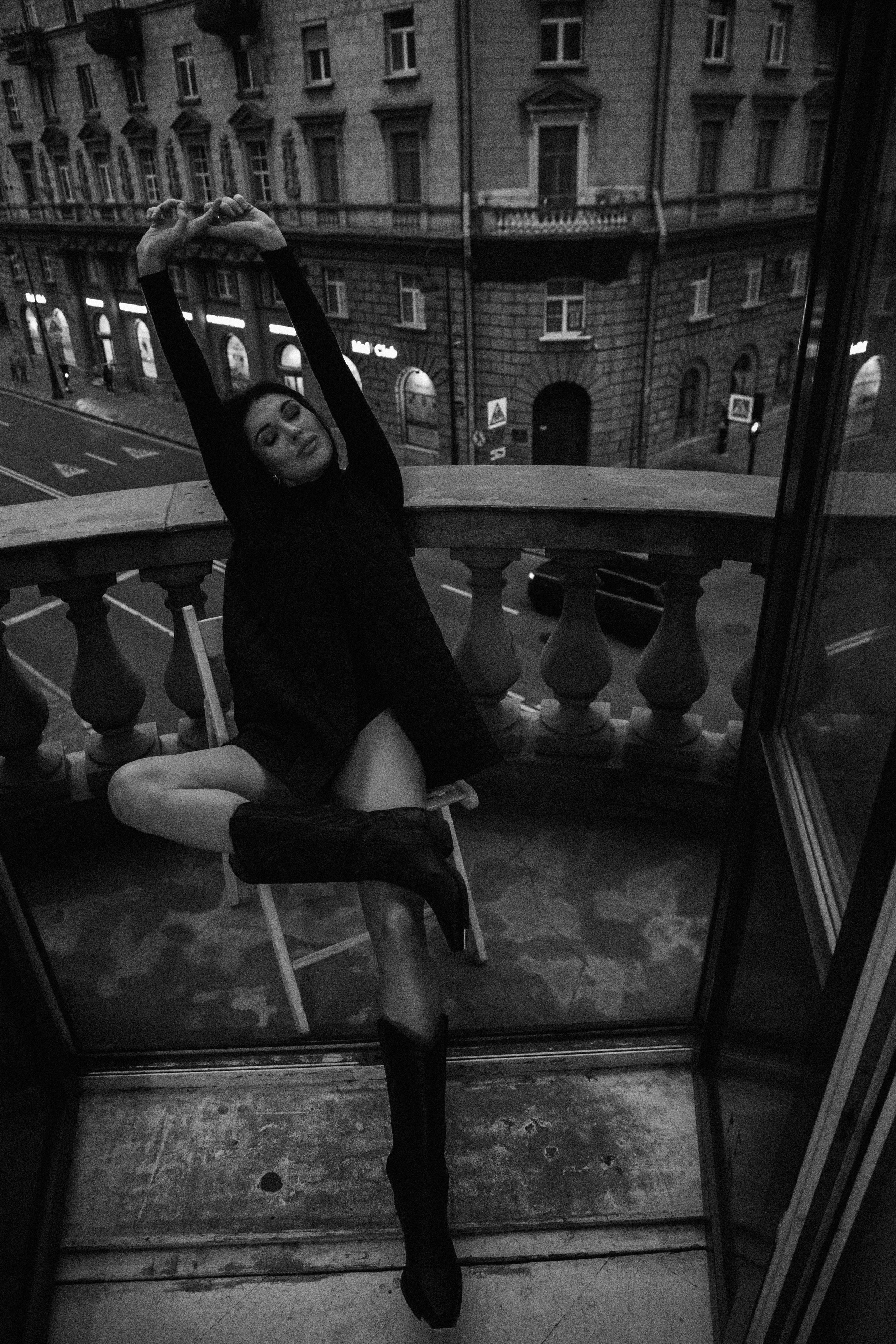 Вероника (съемка на балконе). Фотограф в Москве и Санкт-Петербурге Дарина