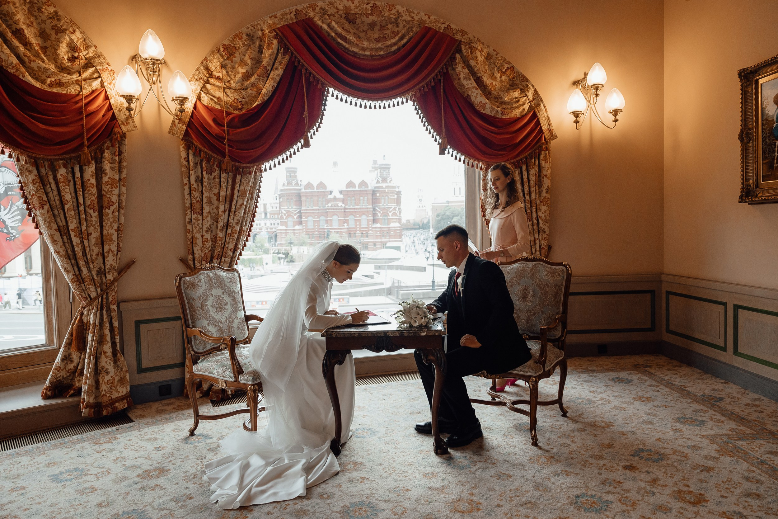 Регистрация брака в гостинице Националь