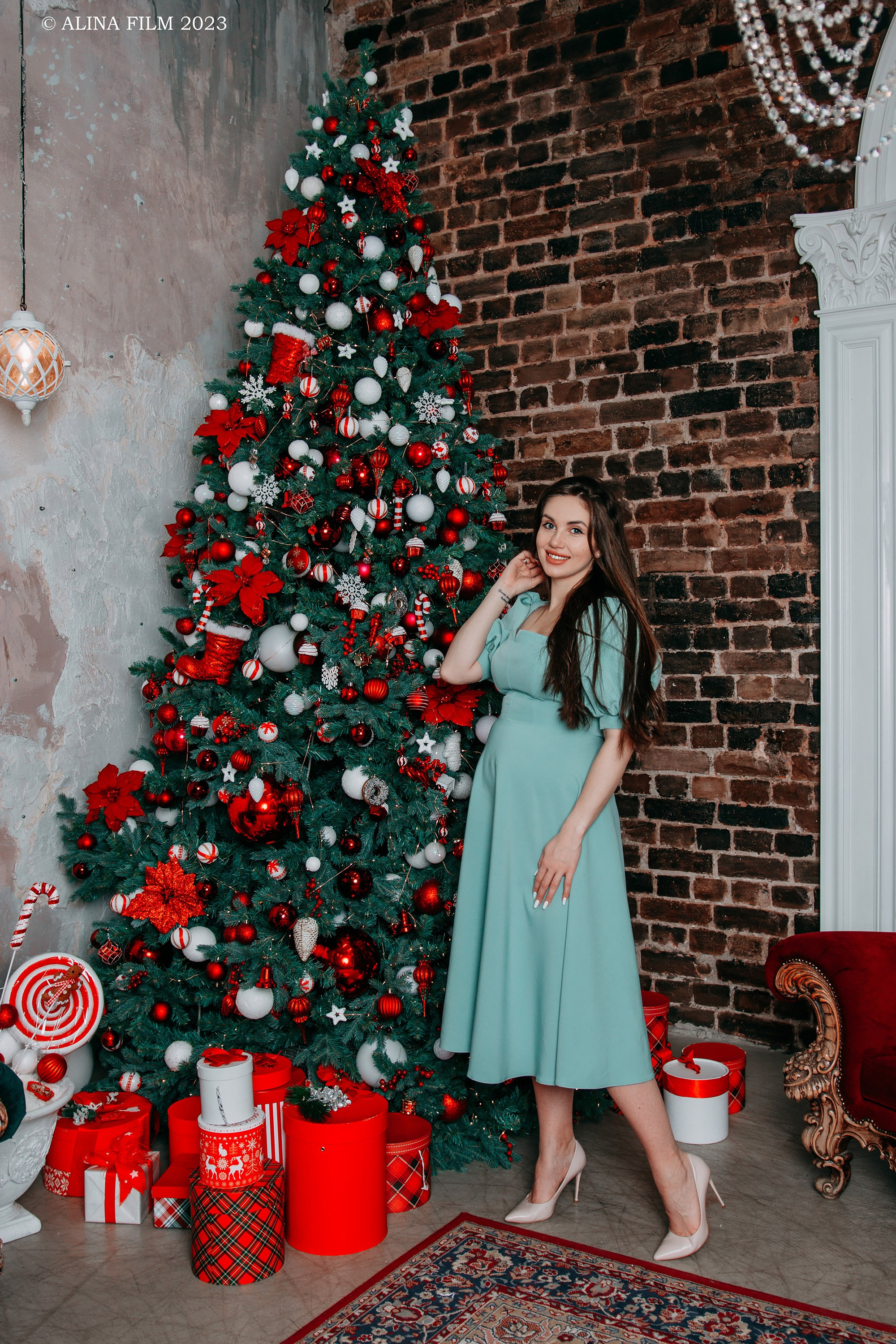 Семейная новогодняя фотосессия. Фотограф в Санкт-Петербурге Alina Film
