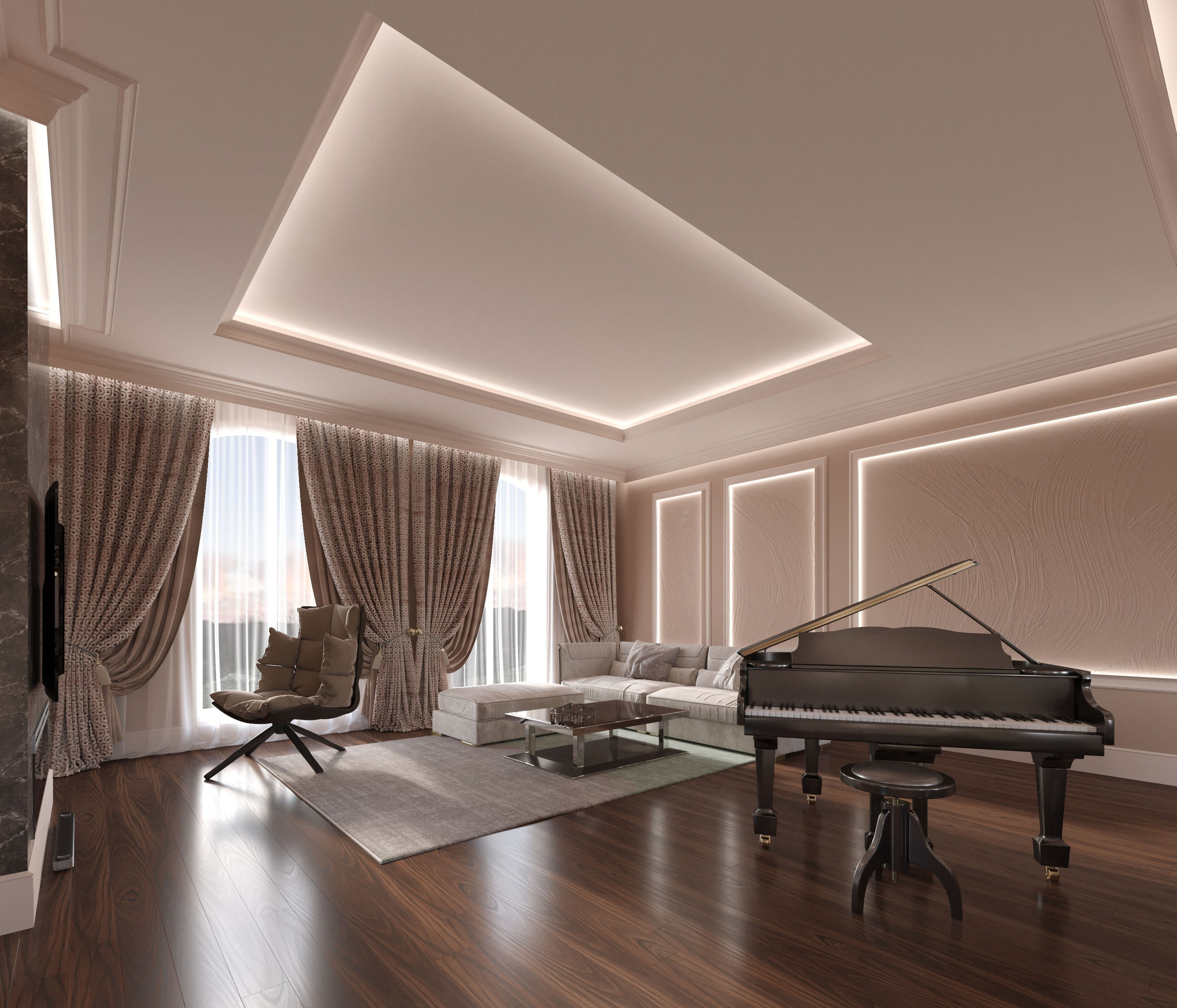 Интерьер частного жилого дома