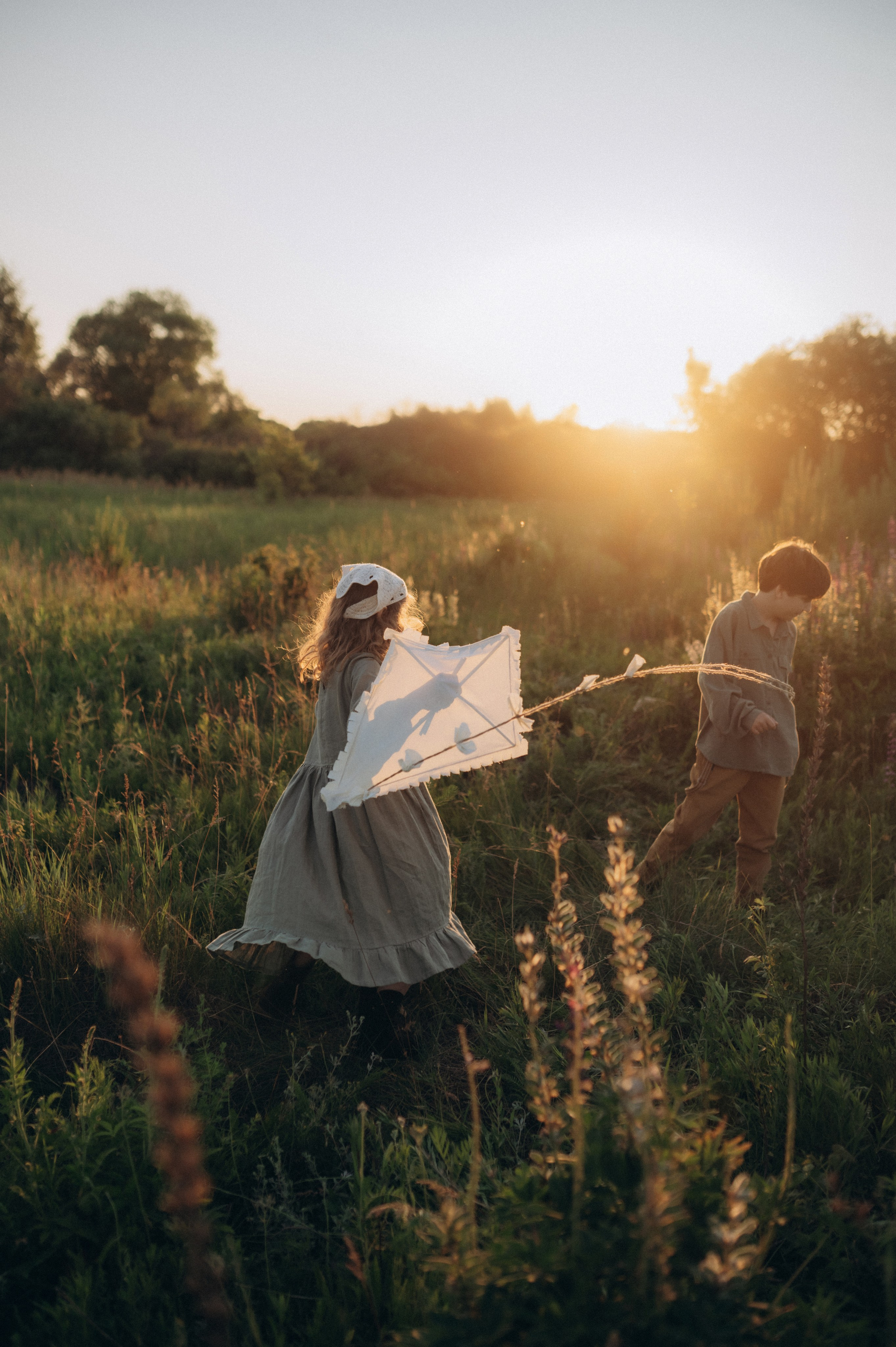 Соня и Захар — первая любовь и воздушный змей. Фотограф Мария Стрелкова