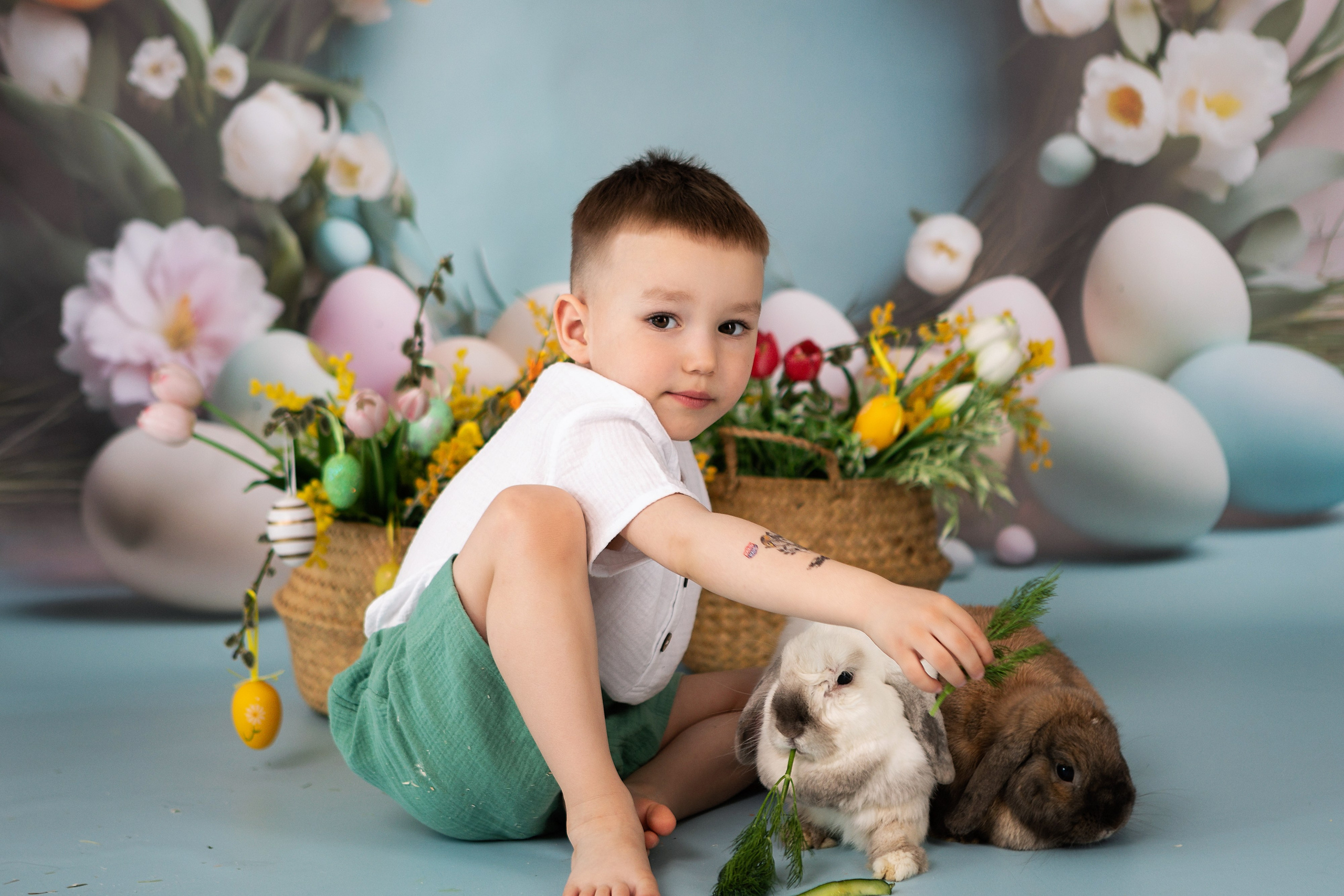 Фотопроект Пасхальный с кроликами. ФОТОГРАФ НА ГОДИК, БЕРЕМЕННОСТИ, НОВОРОЖДЕННЫХ, КРЕЩЕНИЯ МОСКВА