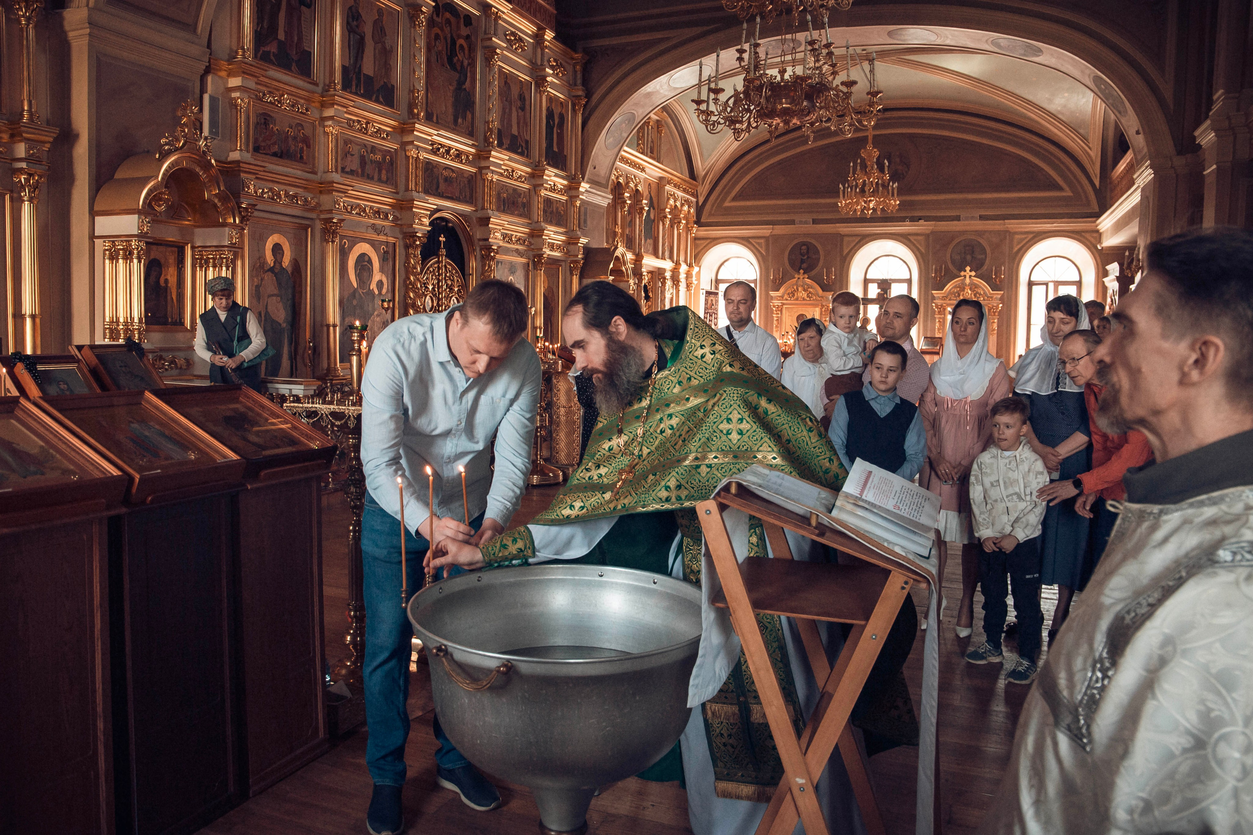 Съёмка крещения