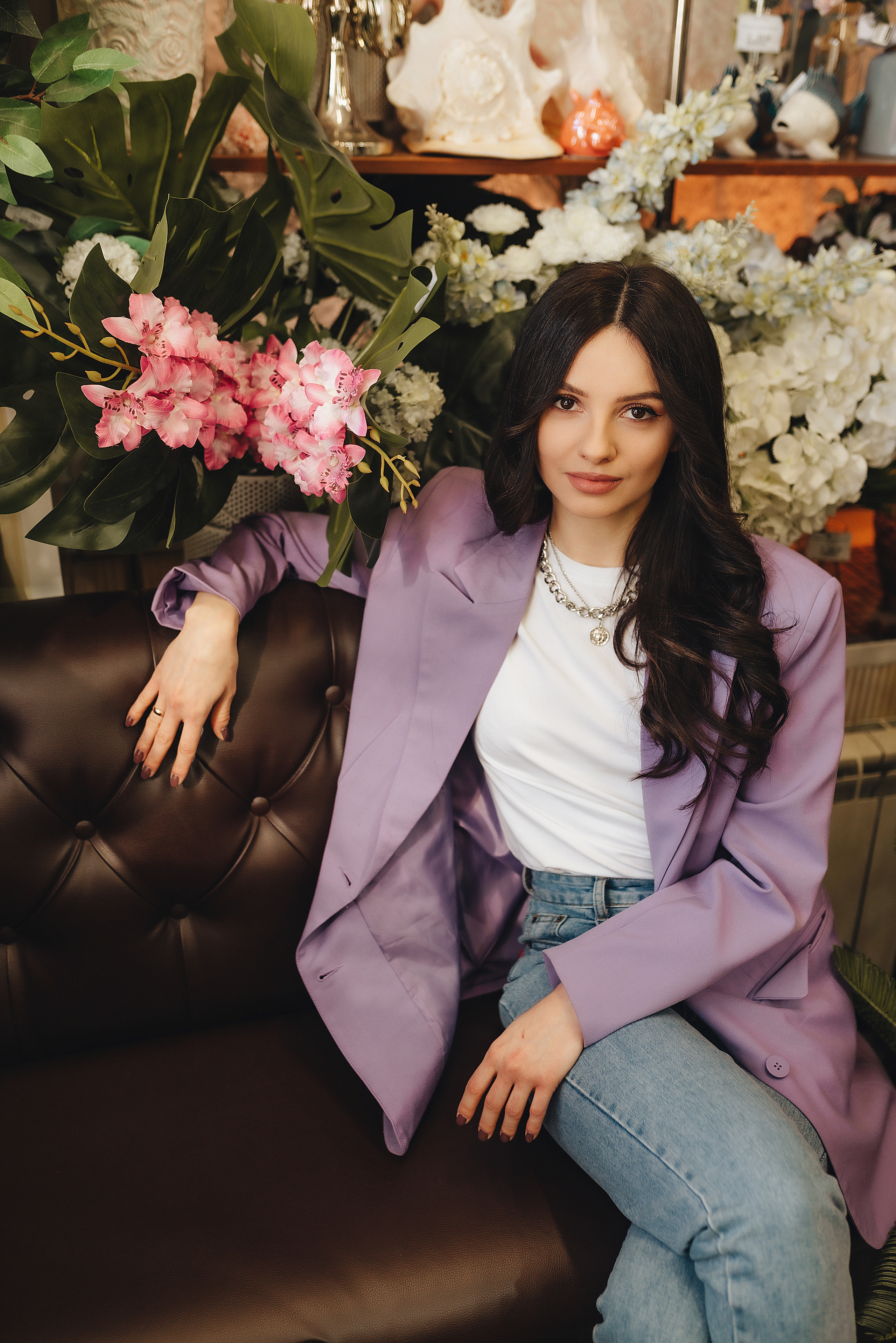 Татьяна | Съемка в цветочном магазине + прогулка. Фотограф Карина Шмулёва. Воронеж и область