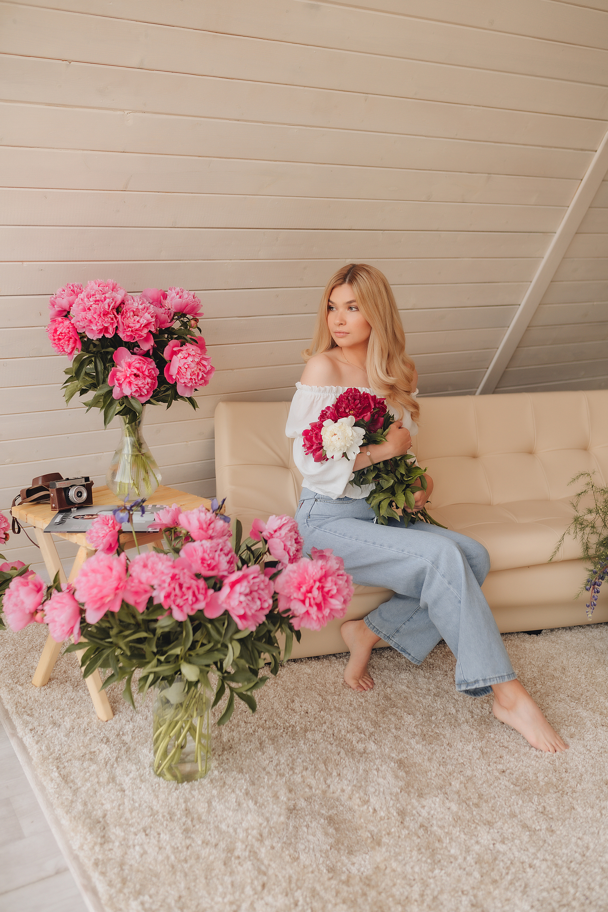 Алина | Фотодень с пионами. Фотограф Карина Шмулёва. Воронеж и область