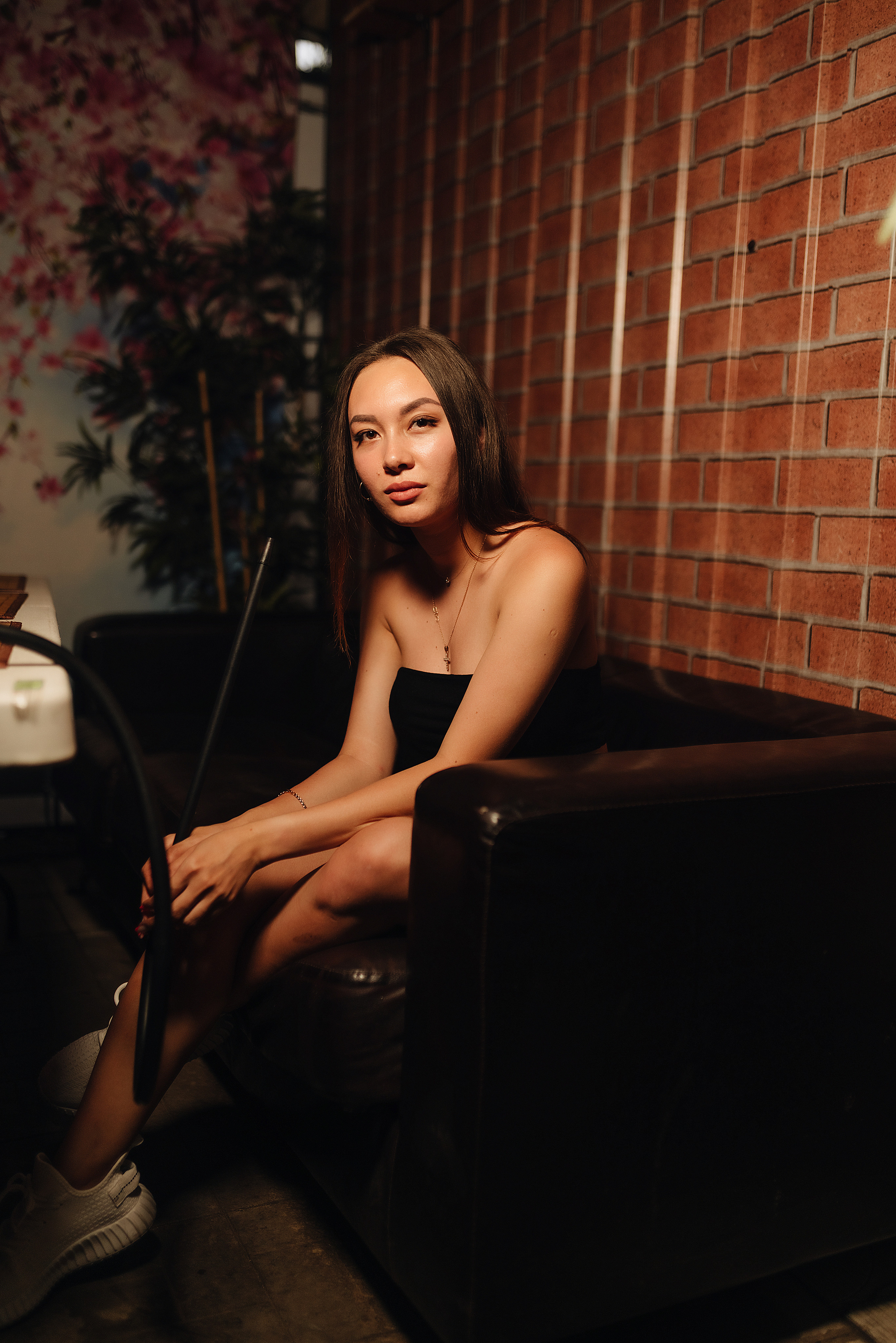 Ольга | Фотосессия с кальяном в летнем кафе. Фотограф Карина Шмулёва. Воронеж и область