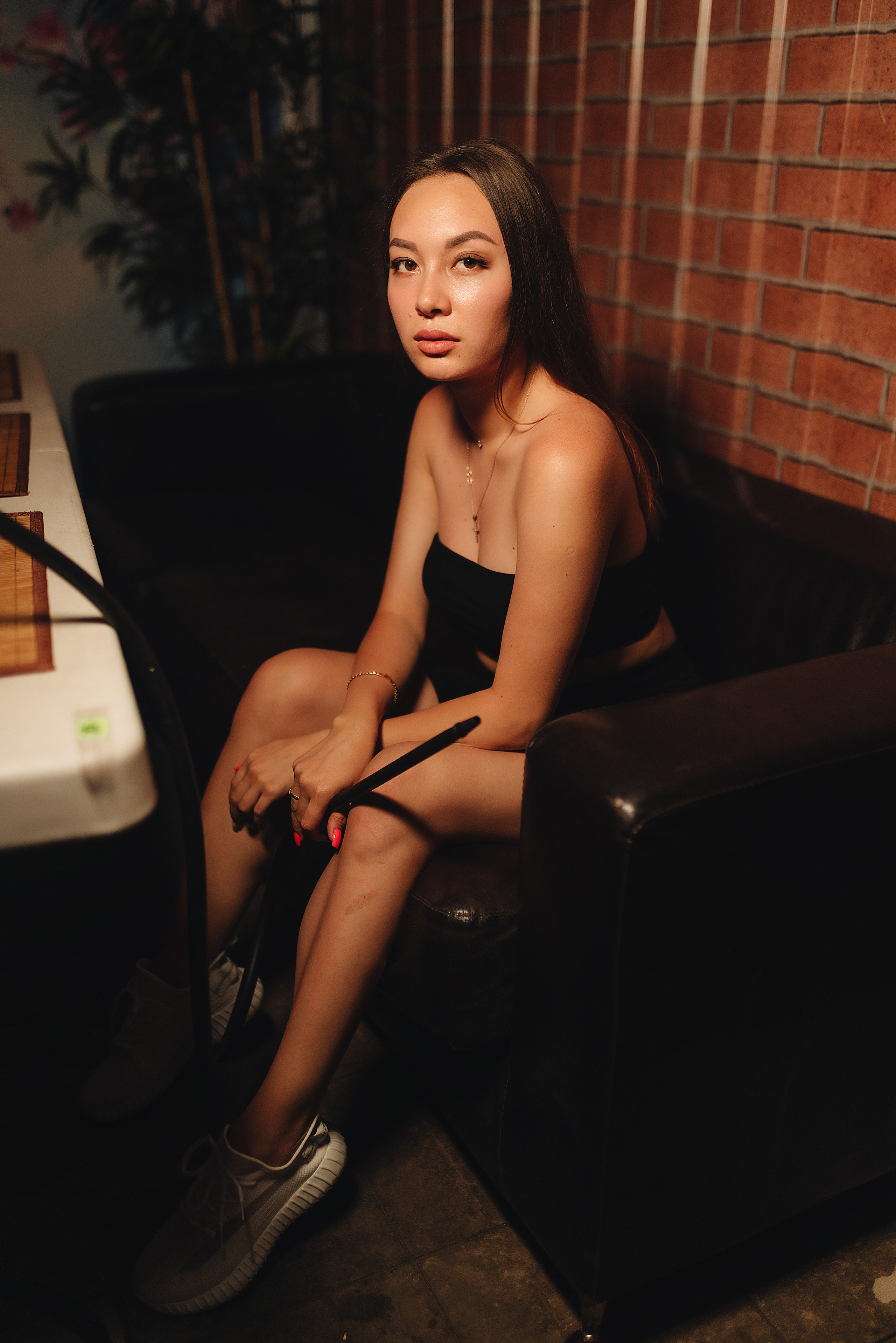 Ольга | Фотосессия с кальяном в летнем кафе. Фотограф Карина Шмулёва. Воронеж и область