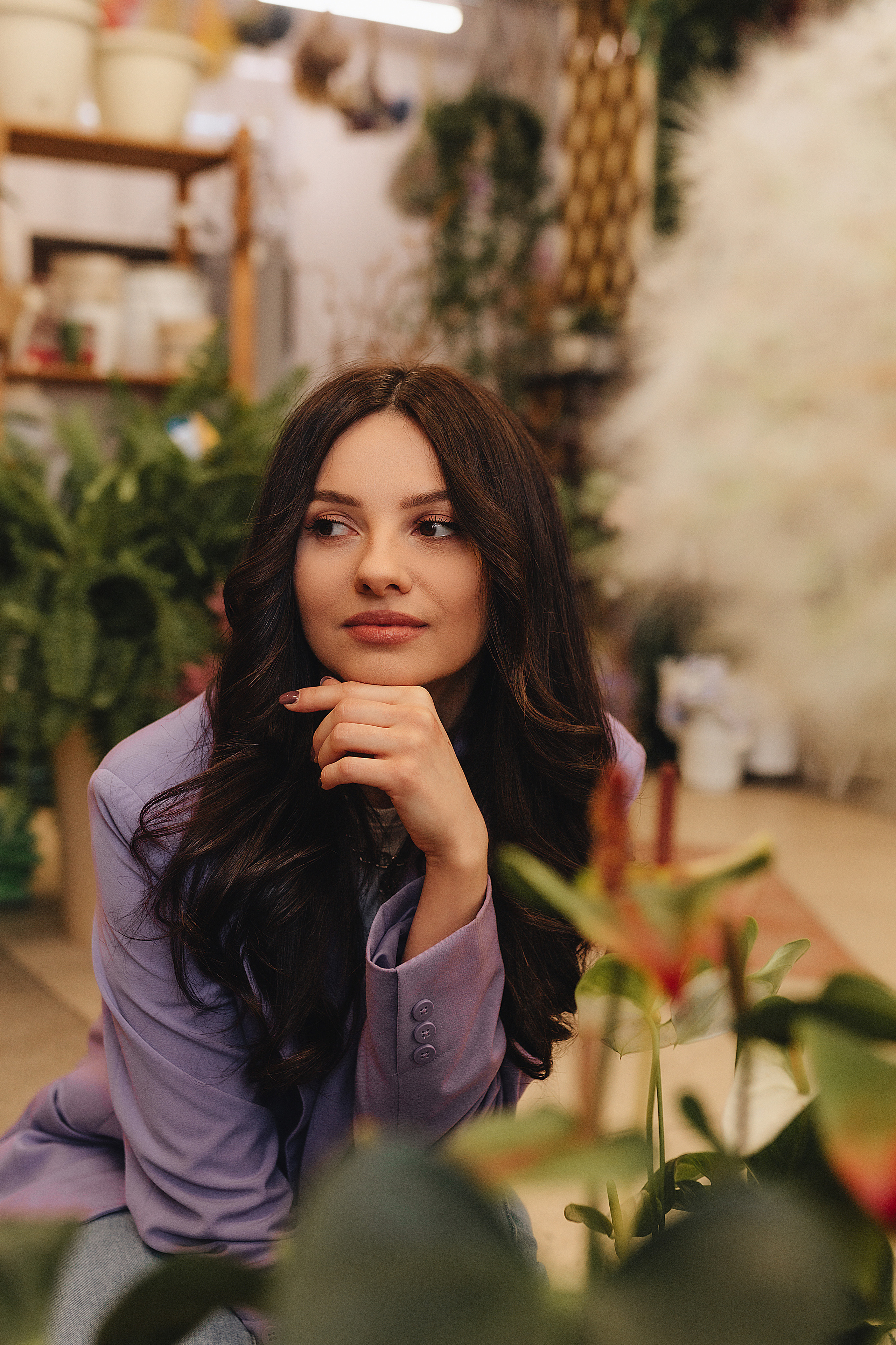 Татьяна | Съемка в цветочном магазине + прогулка. Фотограф Карина Шмулёва. Воронеж и область