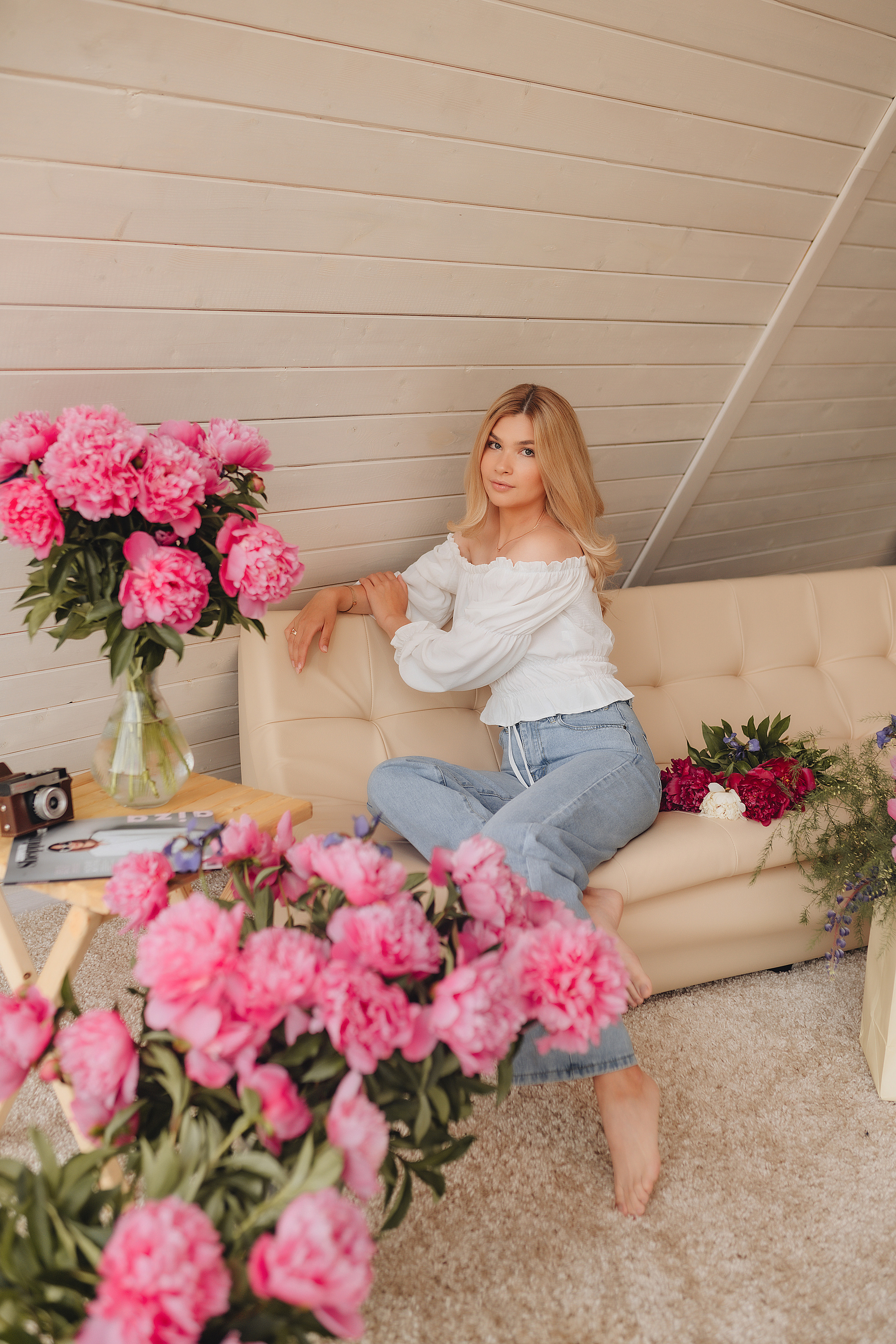 Алина | Фотодень с пионами. Фотограф Карина Шмулёва. Воронеж и область