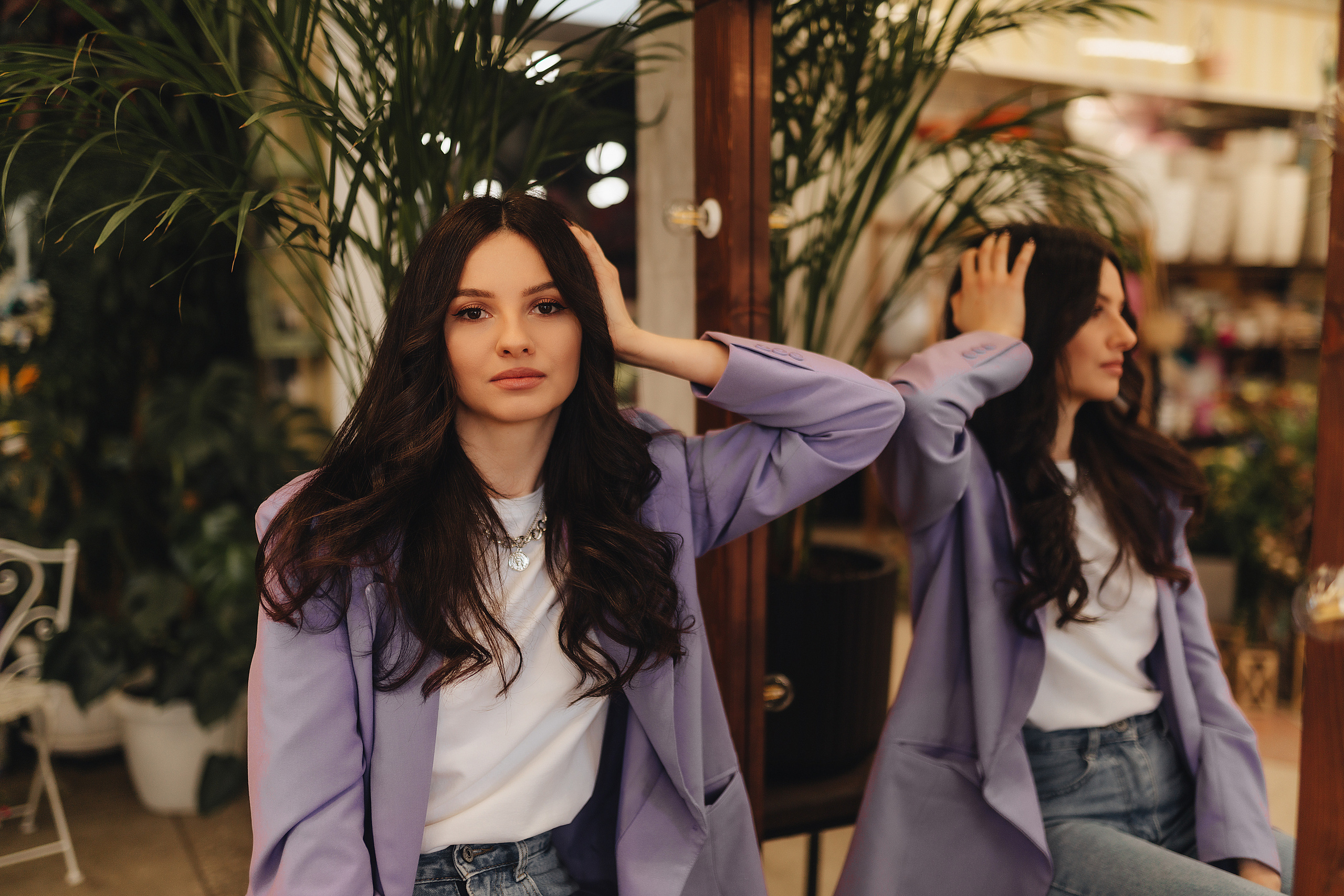 Татьяна | Съемка в цветочном магазине + прогулка. Фотограф Карина Шмулёва. Воронеж и область