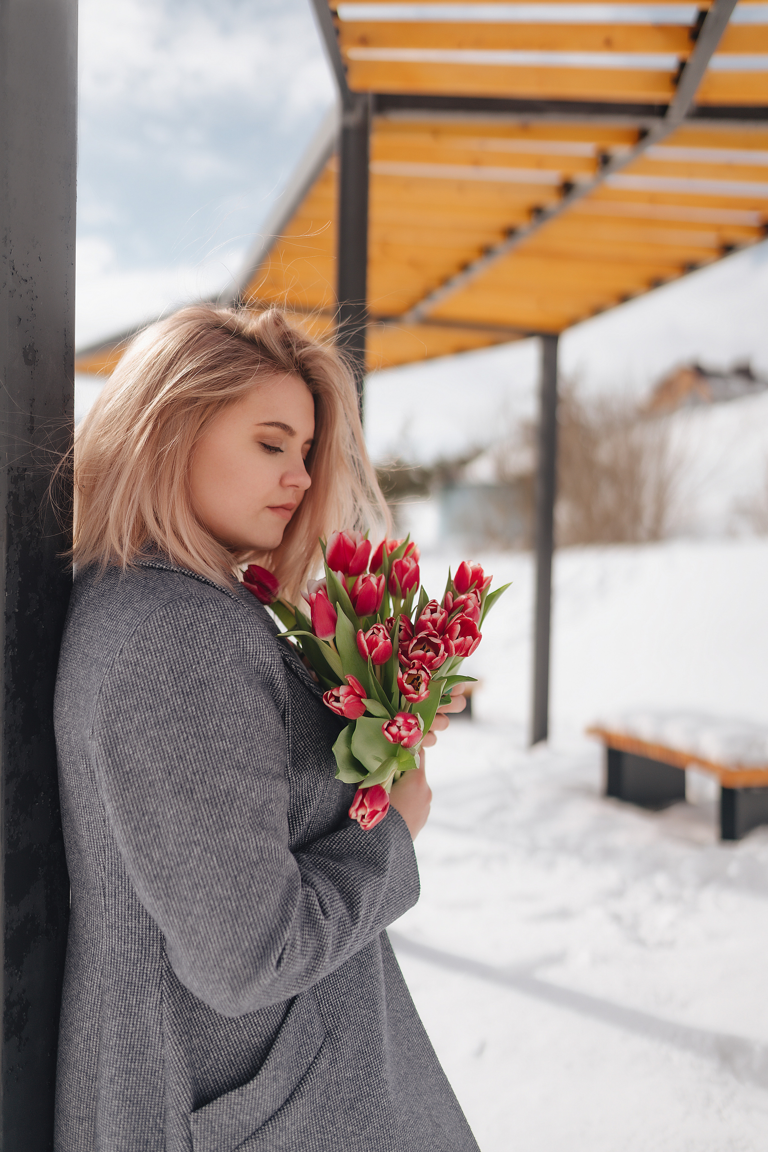 Наталья | Прогулка с тюльпанами. Фотограф Карина Шмулёва. Воронеж и область