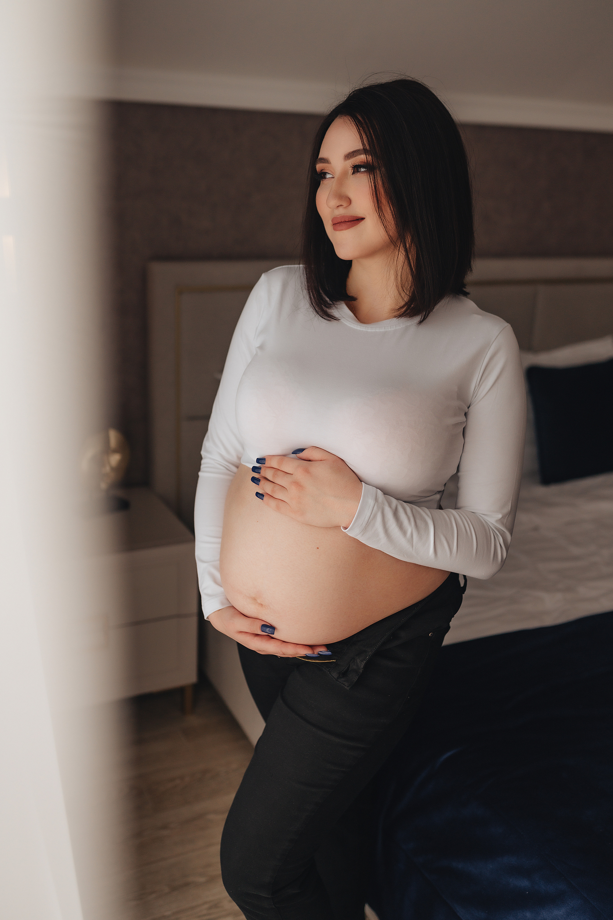 Анна и Павел | Съёмка беременности в отеле Панорама. Фотограф Карина Шмулёва. Воронеж и область