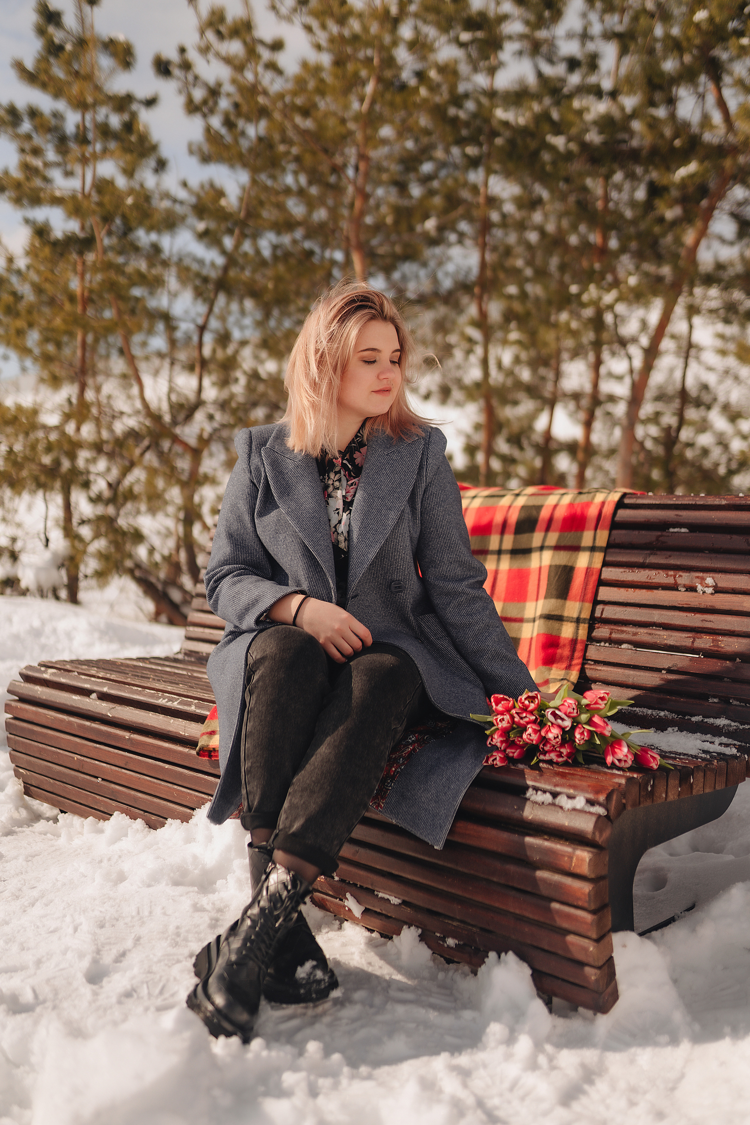 Наталья | Прогулка с тюльпанами. Фотограф Карина Шмулёва. Воронеж и область