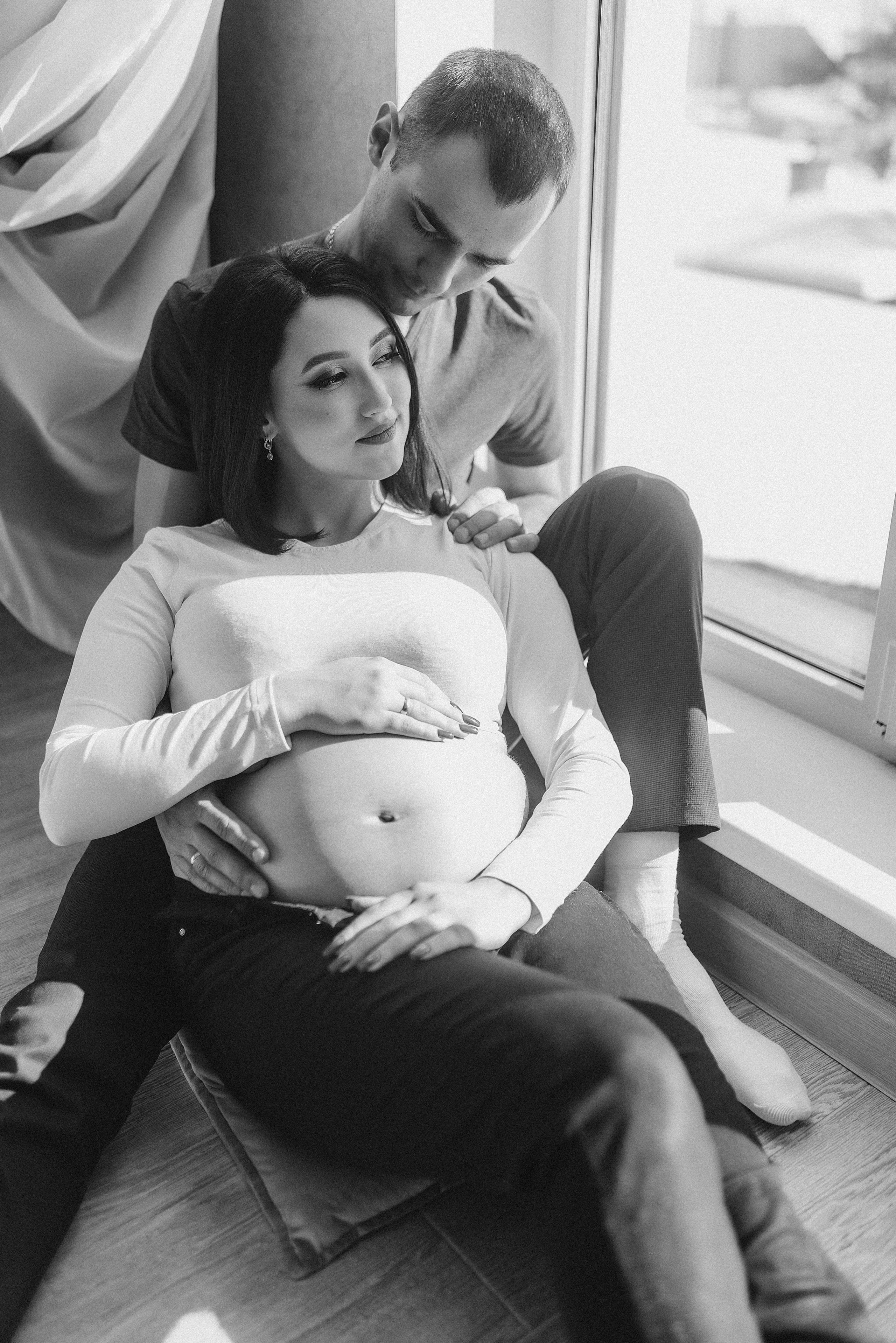 Анна и Павел | Съёмка беременности в отеле Панорама. Фотограф Карина Шмулёва. Воронеж и область