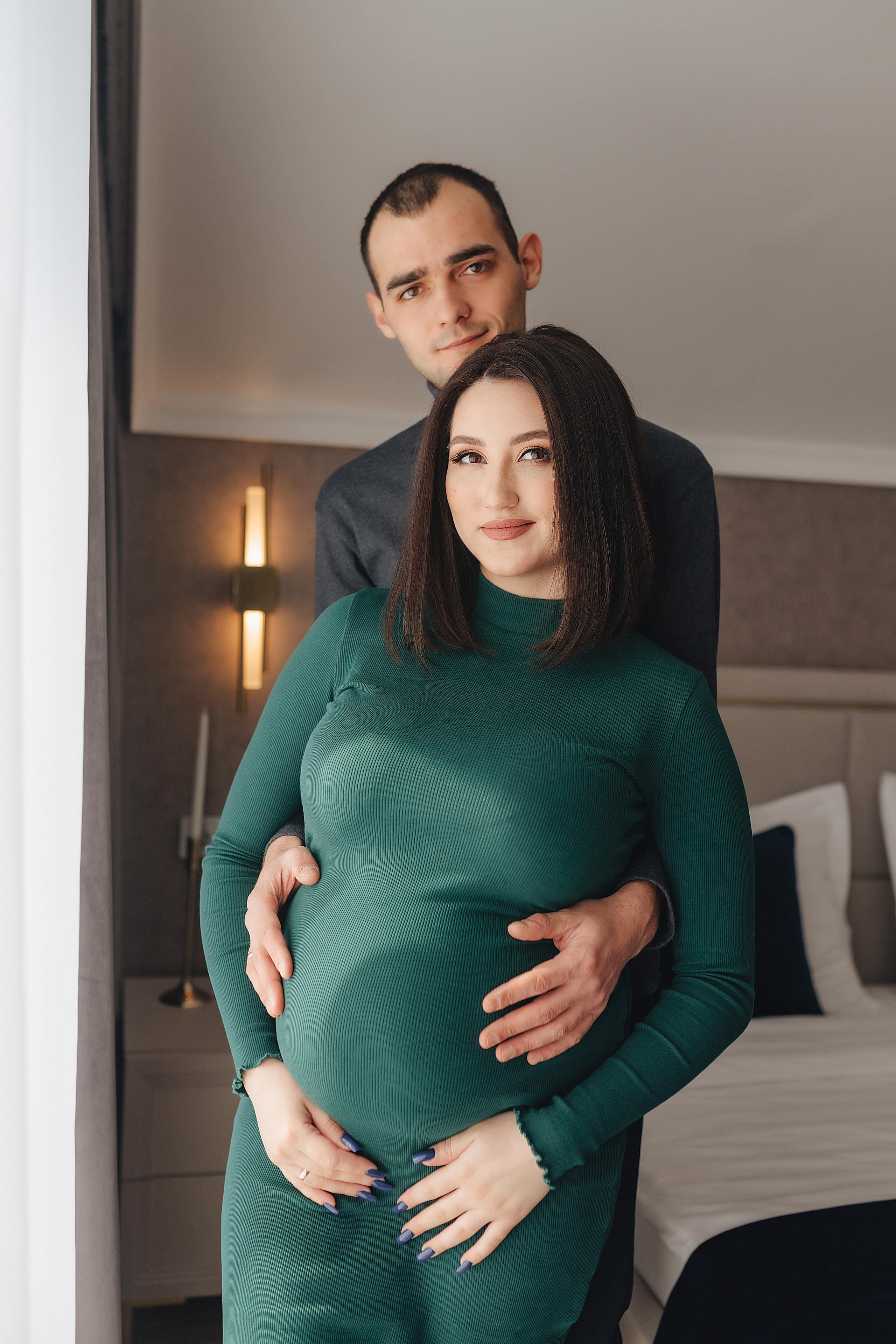 Анна и Павел | Съёмка беременности в отеле Панорама. Фотограф Карина Шмулёва. Воронеж и область