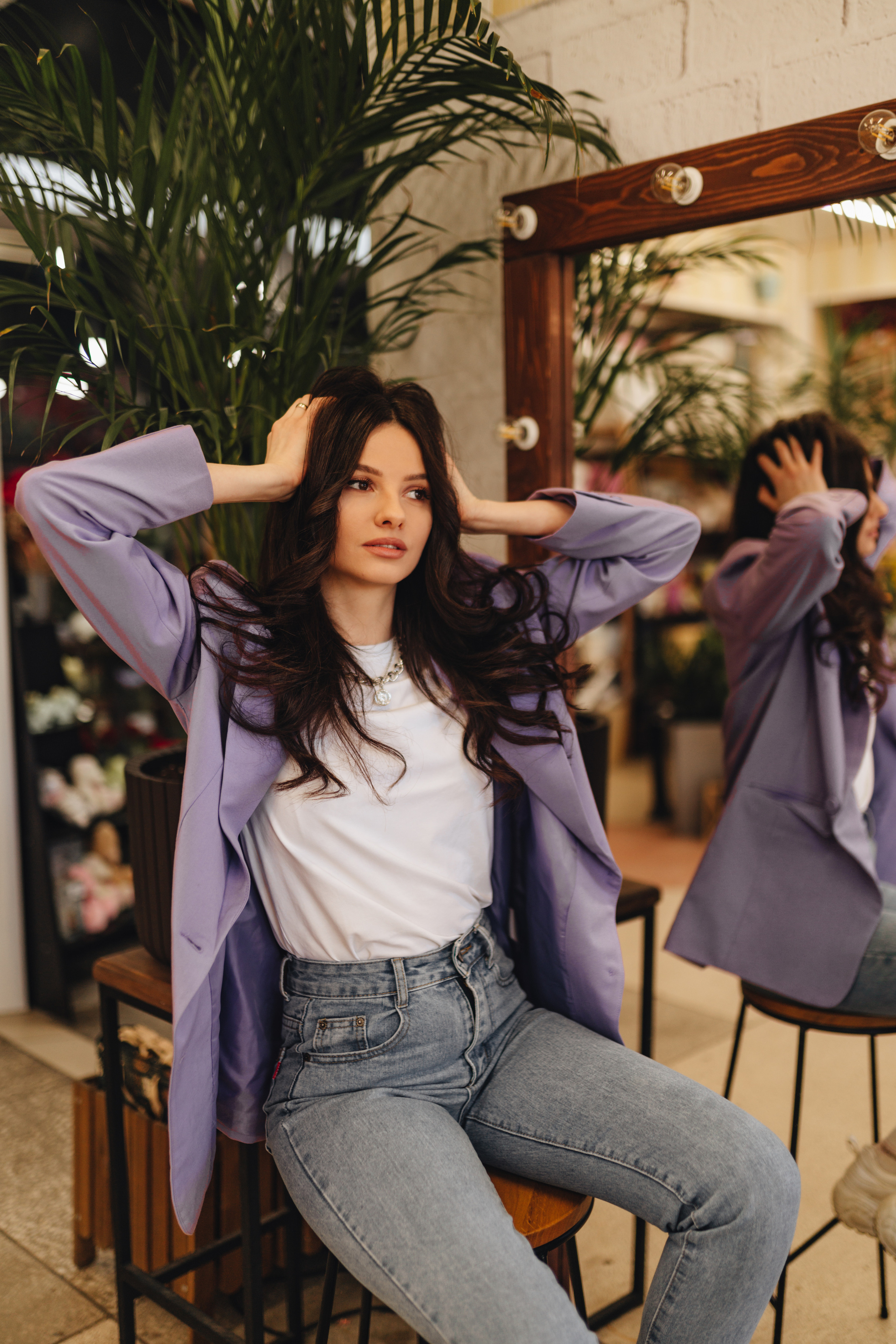 Татьяна | Съемка в цветочном магазине + прогулка. Фотограф Карина Шмулёва. Воронеж и область