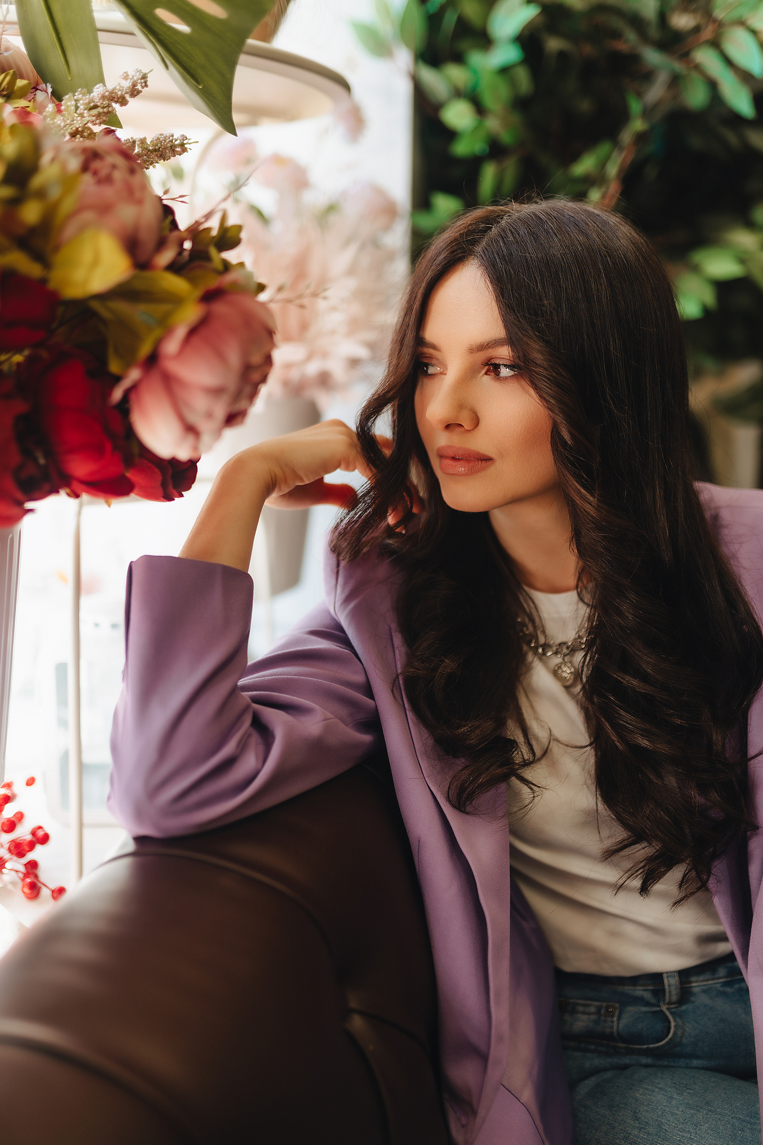 Татьяна | Съемка в цветочном магазине + прогулка. Фотограф Карина Шмулёва. Воронеж и область