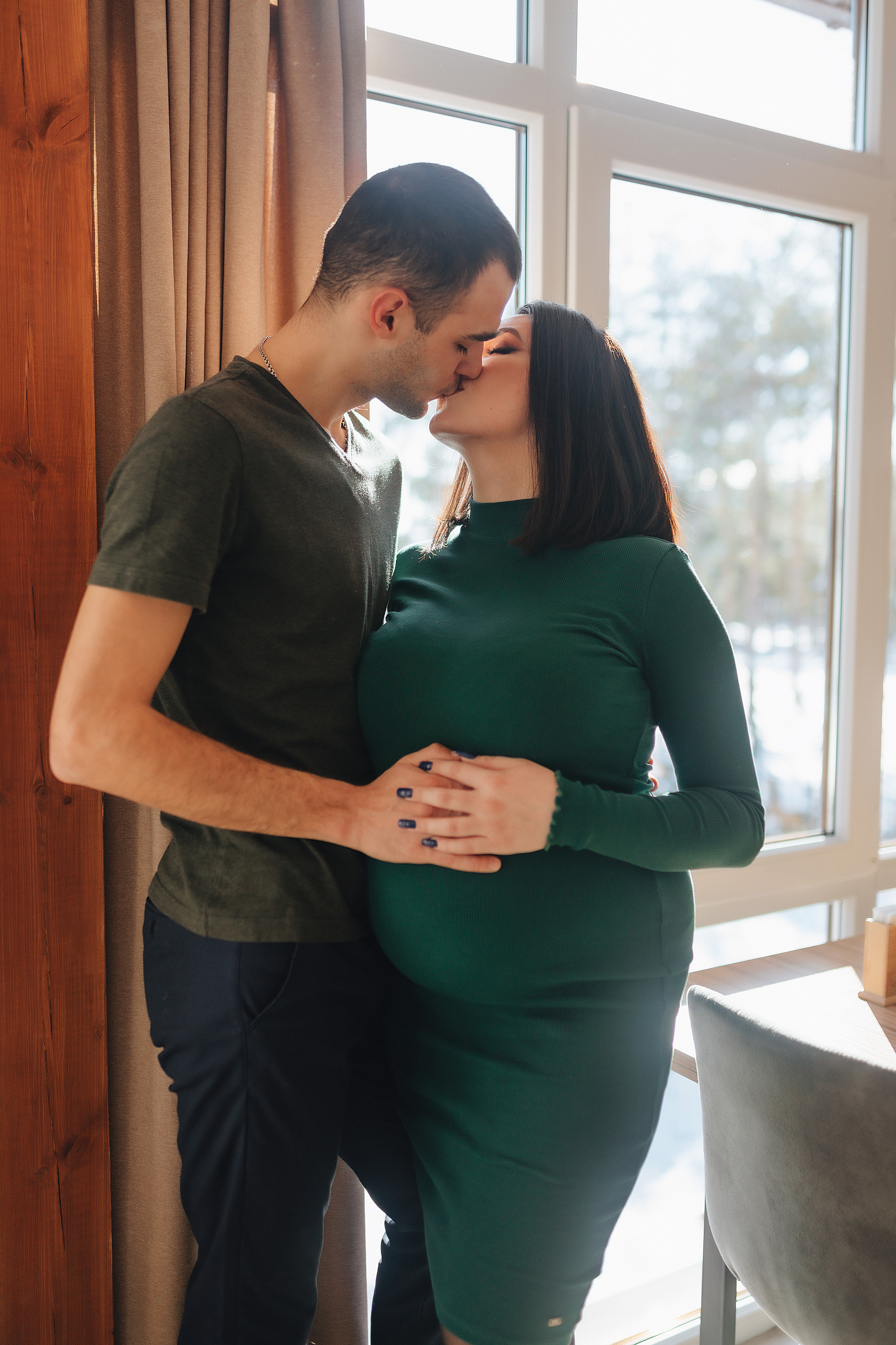Анна и Павел | Съёмка беременности в отеле Панорама. Фотограф Карина Шмулёва. Воронеж и область
