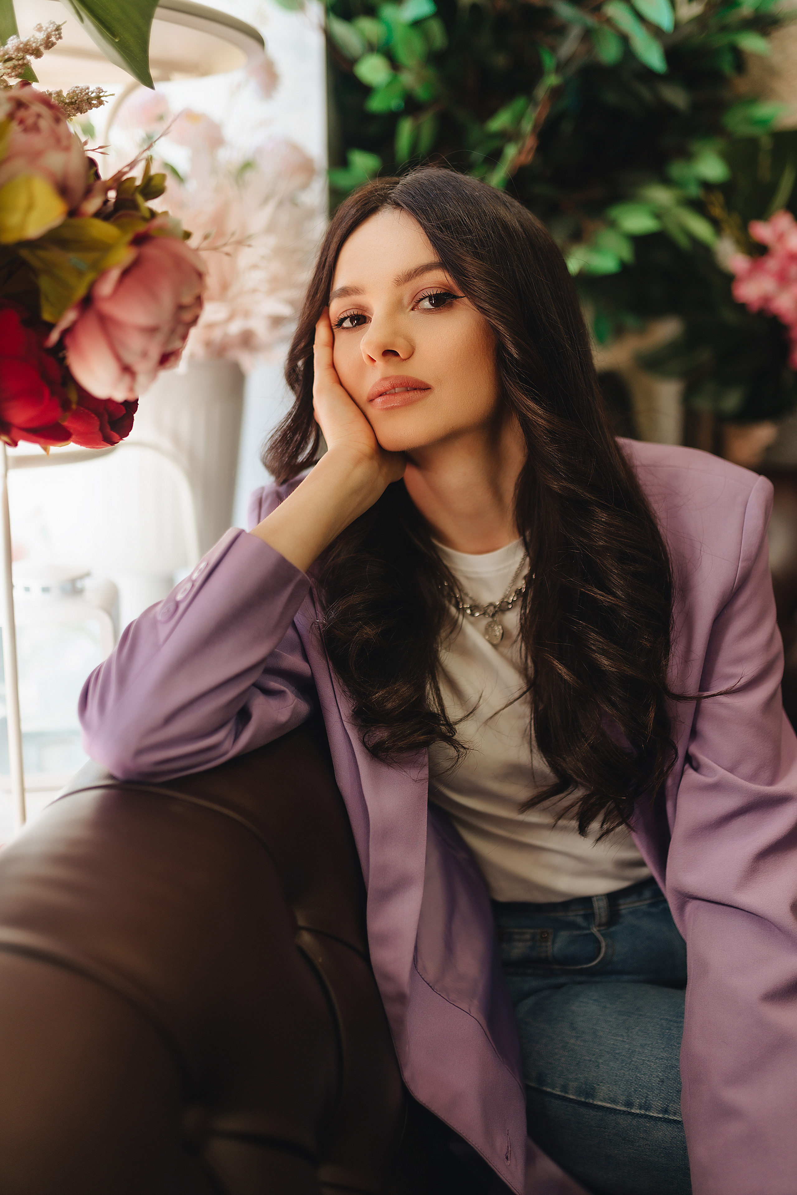 Татьяна | Съемка в цветочном магазине + прогулка. Фотограф Карина Шмулёва. Воронеж и область