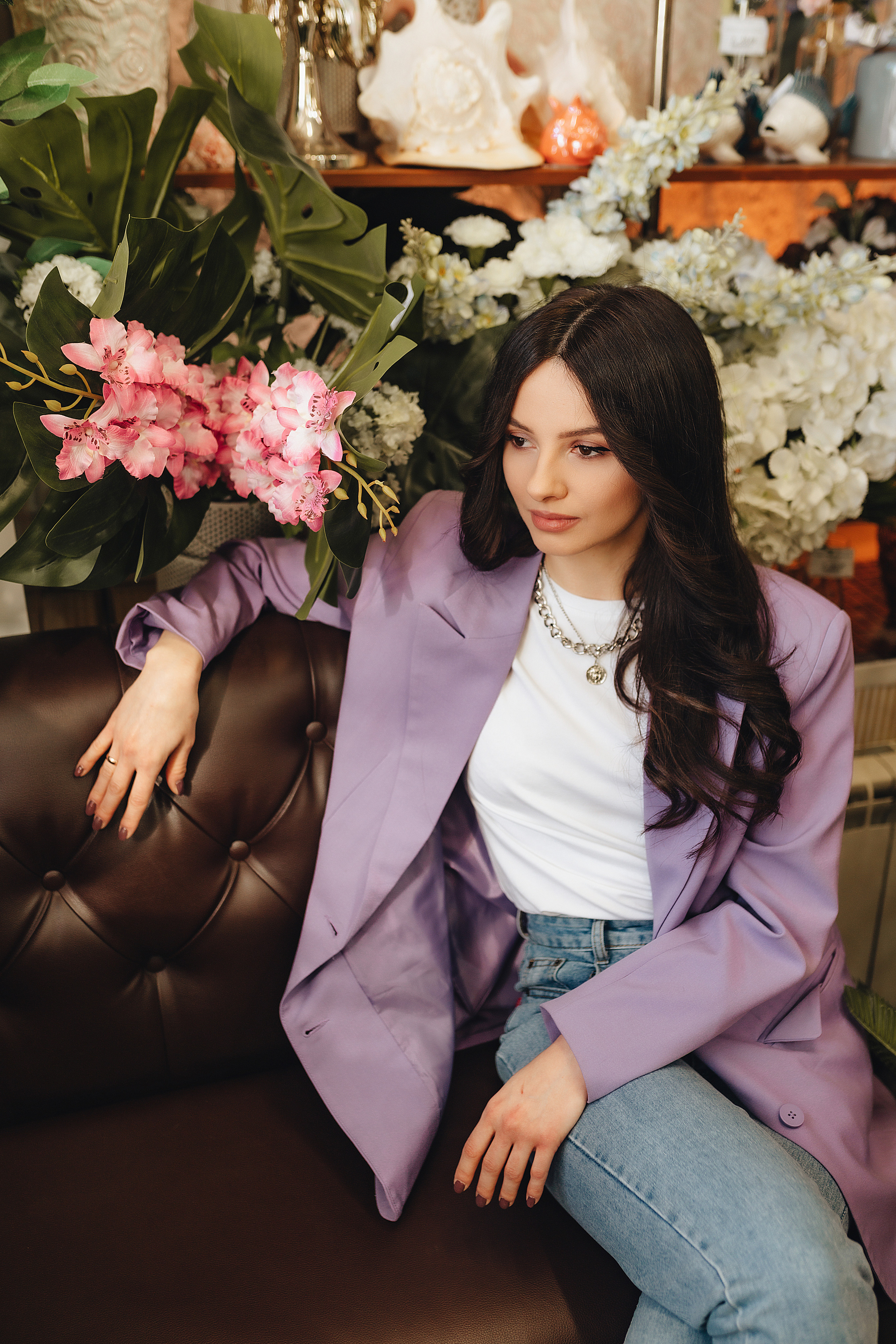 Татьяна | Съемка в цветочном магазине + прогулка. Фотограф Карина Шмулёва. Воронеж и область