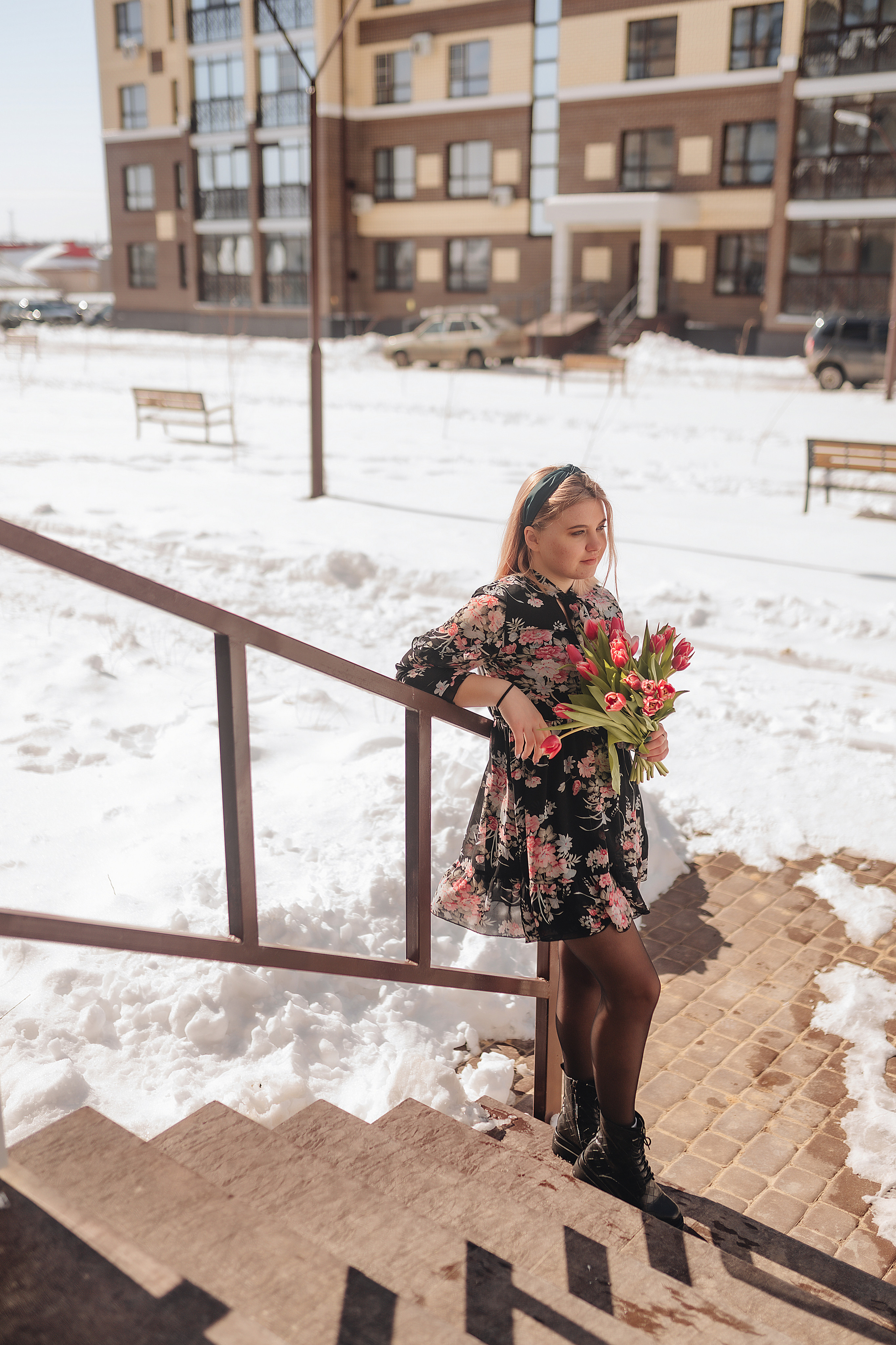 Наталья | Прогулка с тюльпанами. Фотограф Карина Шмулёва. Воронеж и область