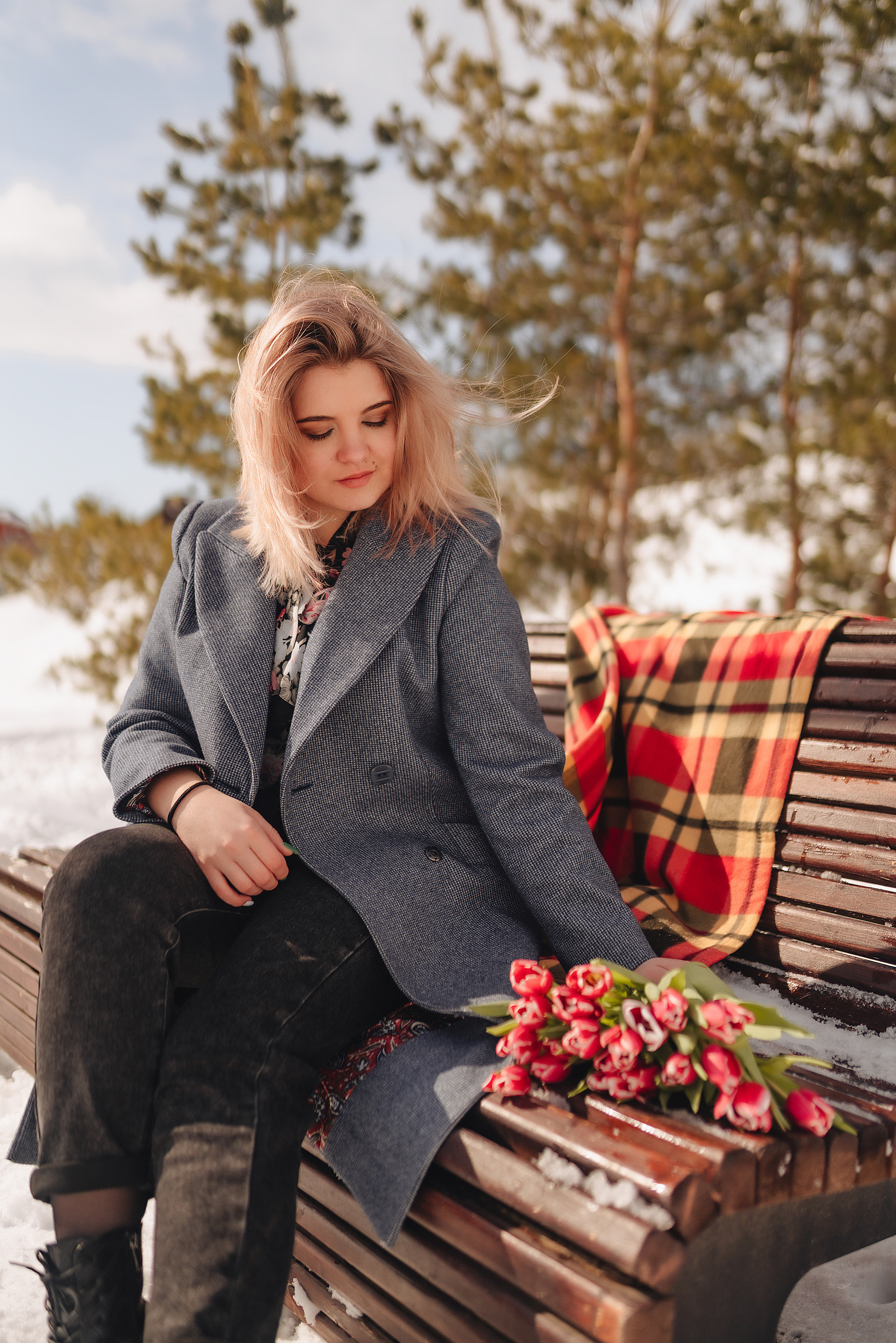 Наталья | Прогулка с тюльпанами. Фотограф Карина Шмулёва. Воронеж и область