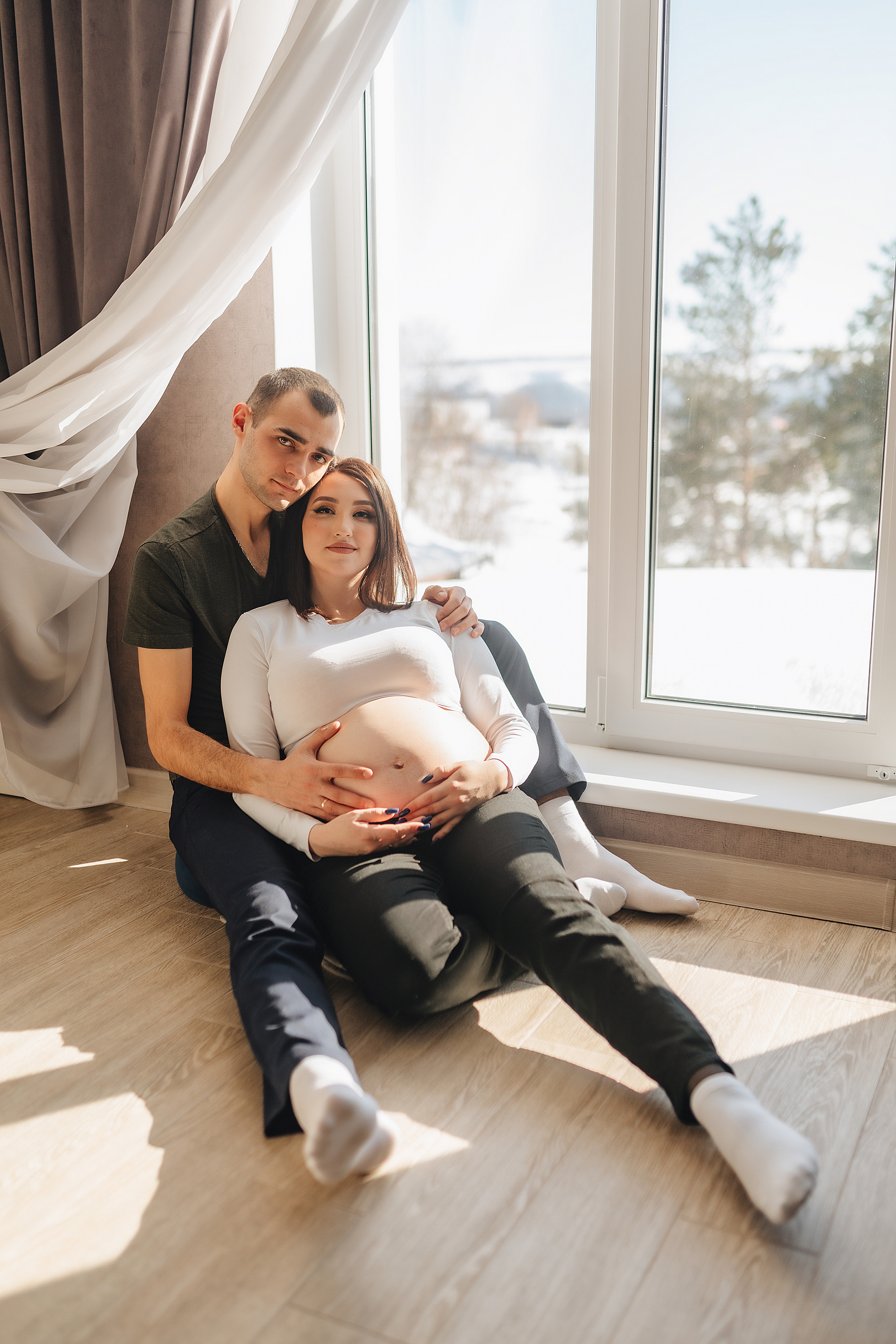 Анна и Павел | Съёмка беременности в отеле Панорама. Фотограф Карина Шмулёва. Воронеж и область