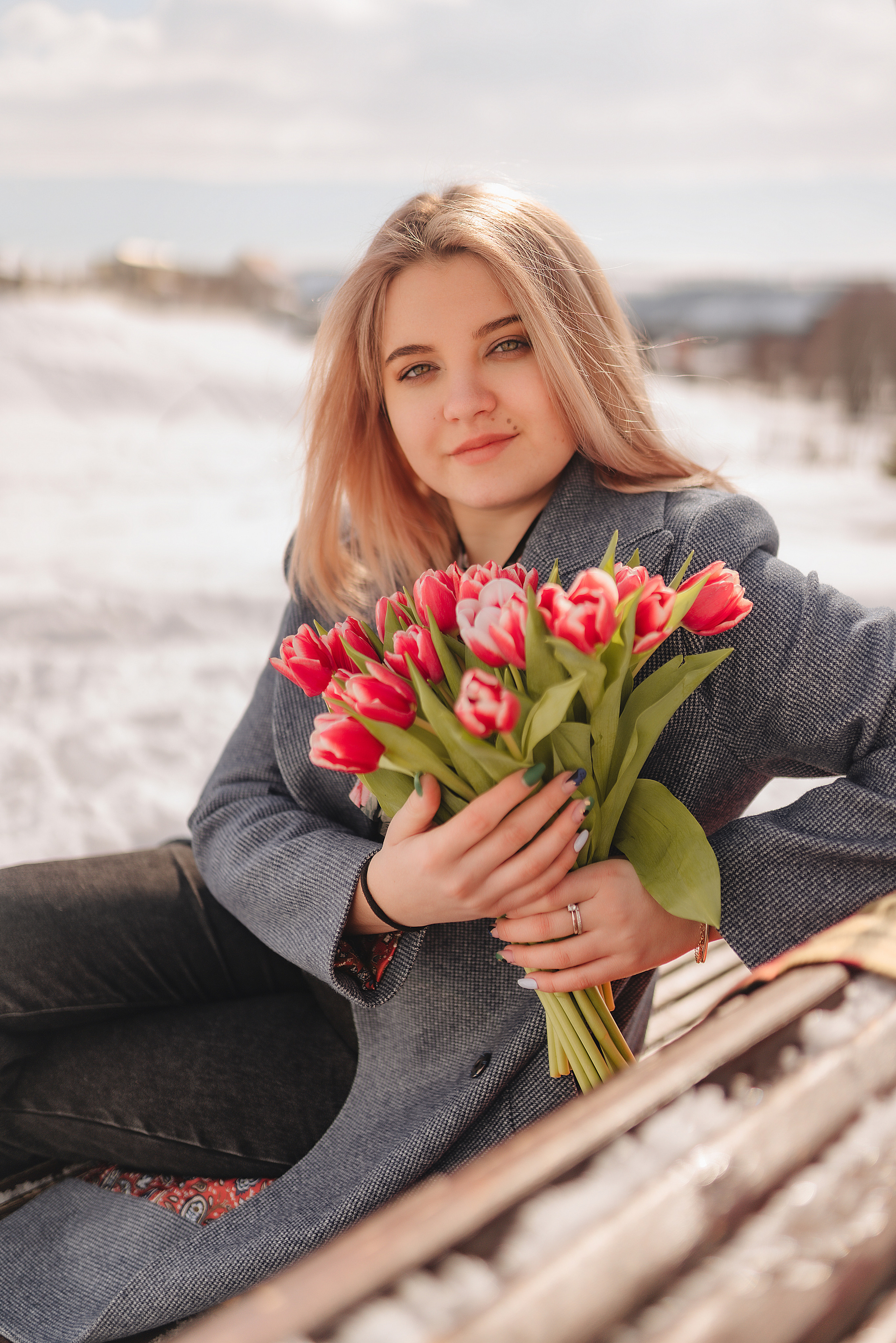 Наталья | Прогулка с тюльпанами. Фотограф Карина Шмулёва. Воронеж и область